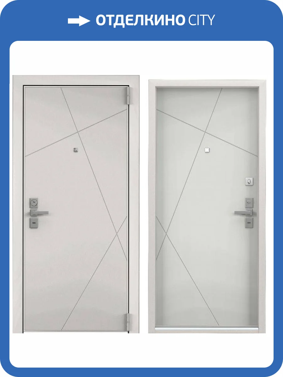 Входная стальная дверь Torex ULTIMATUM NEXT 590740 ПВХ Бьянко/ПВХ Ферро 2050x880 фото 2