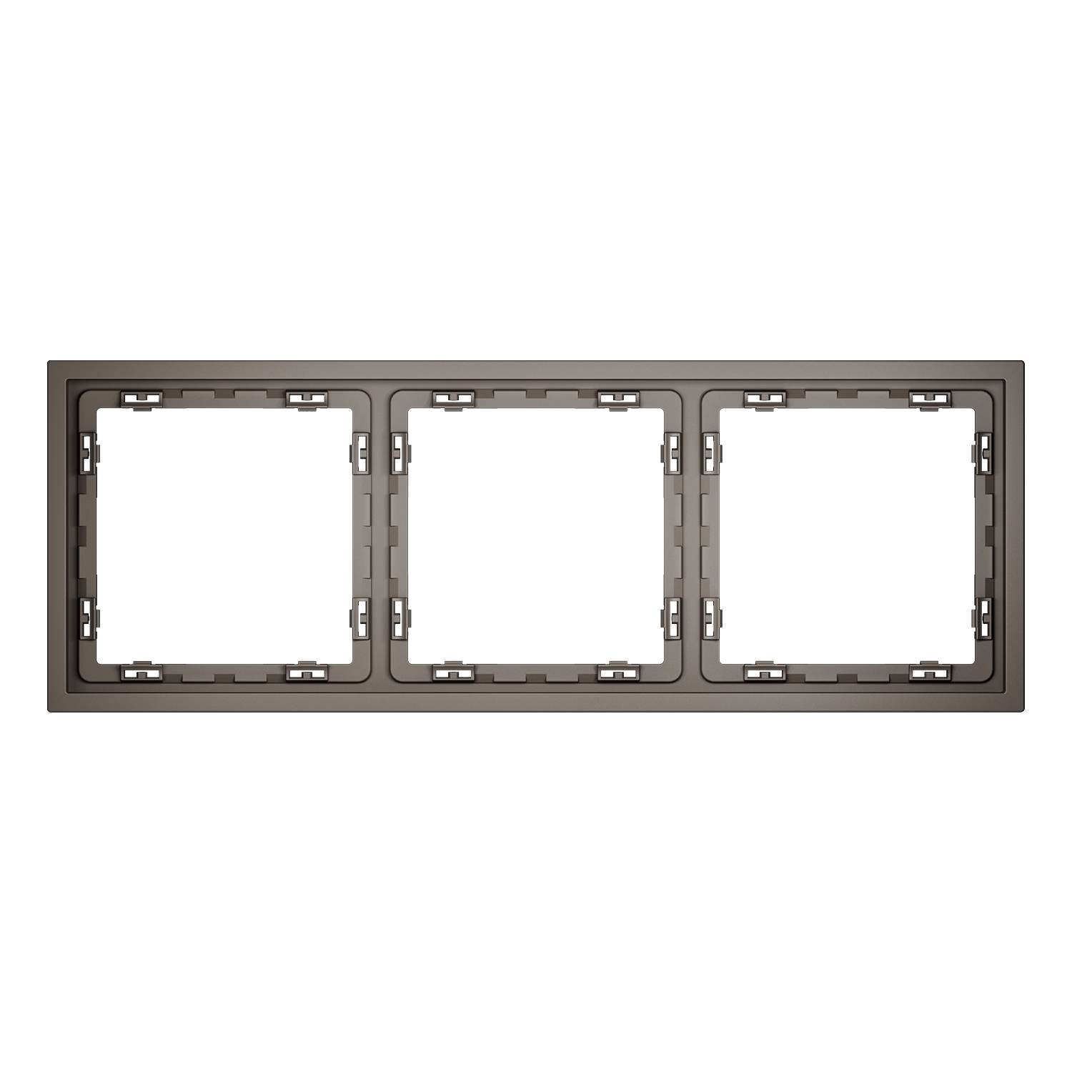 Рамка 3-постовая Voltum S70 VLS100314 капучино фото 2