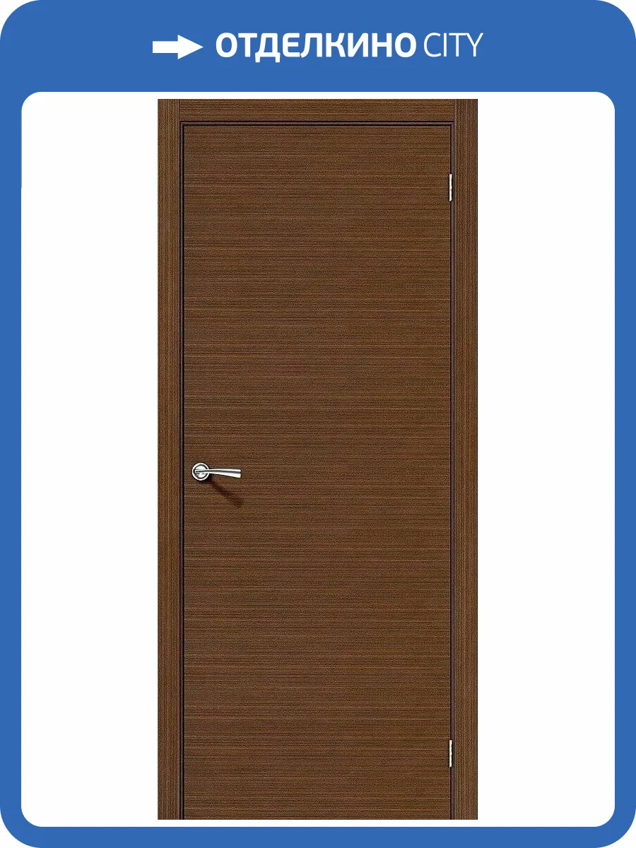 Межкомнатная дверь Bravo 003-0669 Соло-0.H Ф-11 Орех 190x60 фото 2