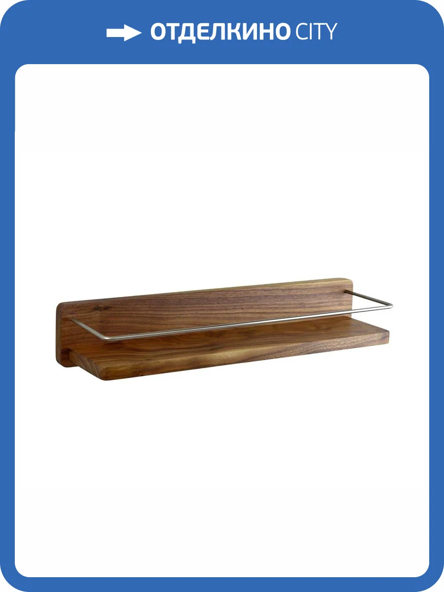 Полка Bronze de Luxe Forest 10711C дерево/матовый хром фото 4