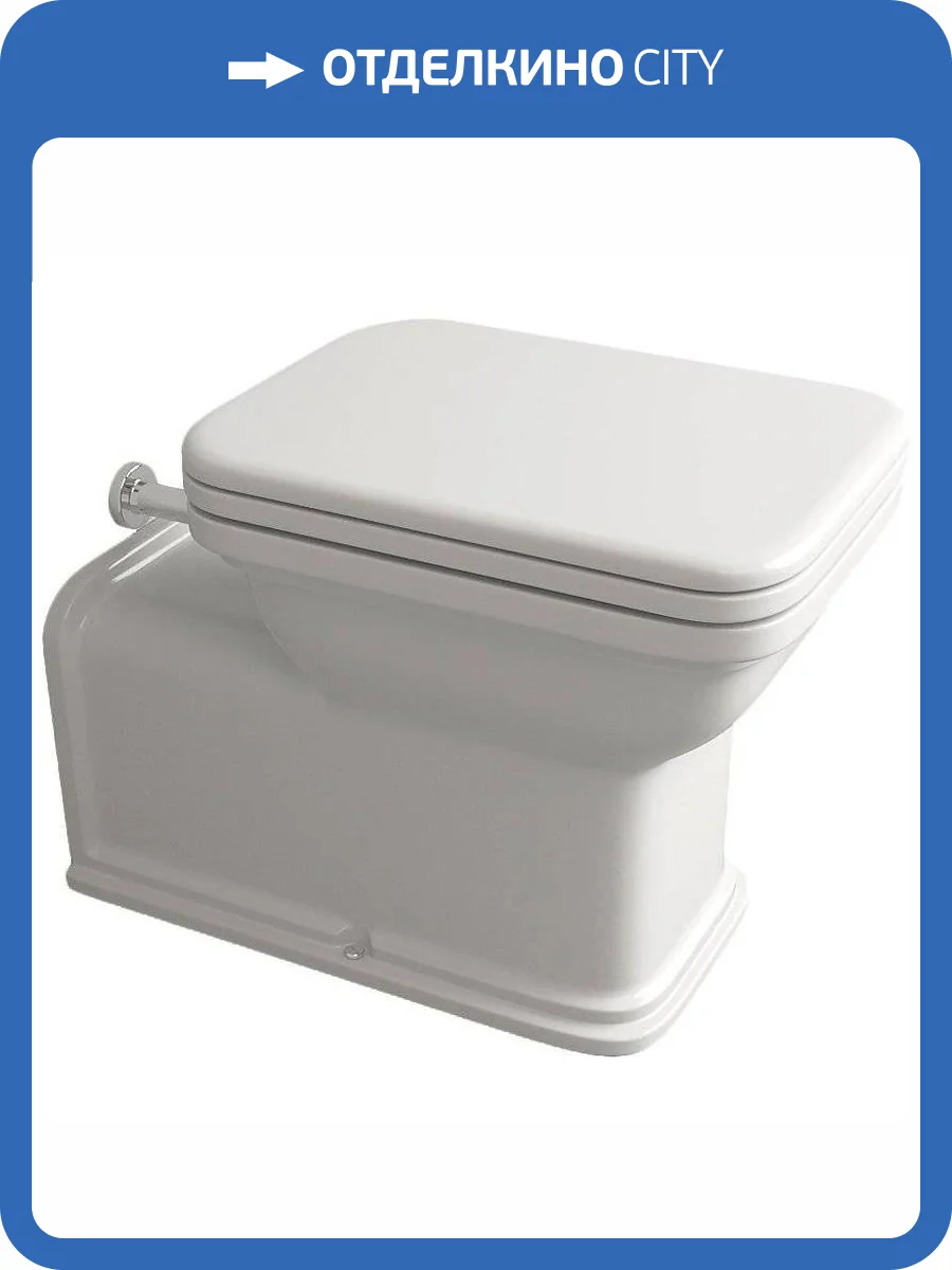 Унитаз приставной Kerasan Waldorf 411601 хром фото 6