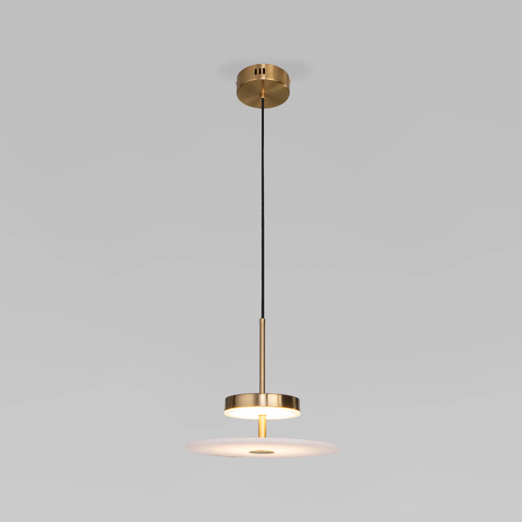 Подвесной светодиодный светильник Eurosvet Thasos 40342 LED латунь