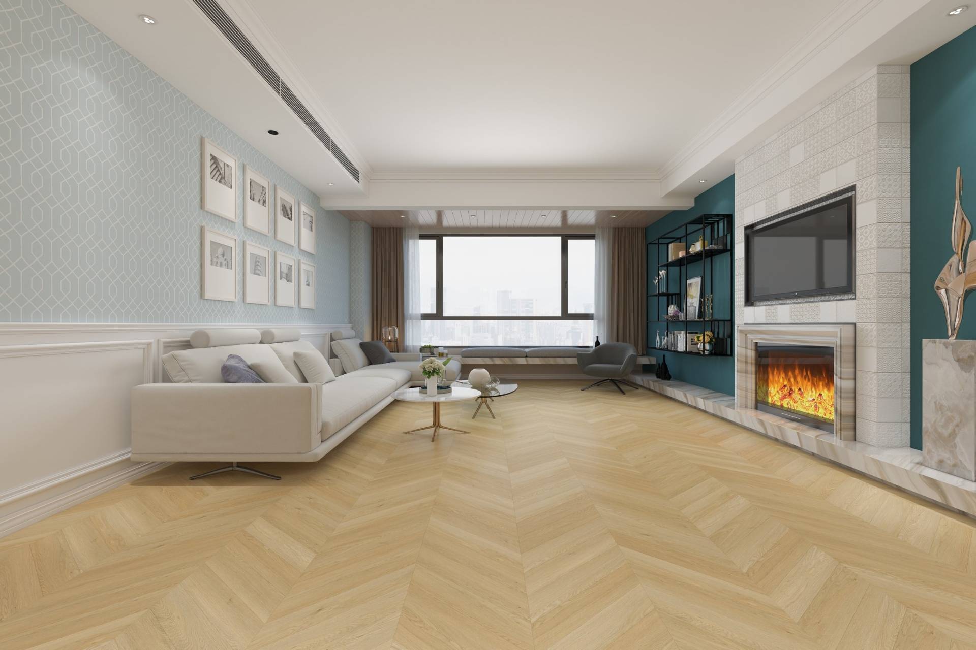 SPC Ламинат Damy Floor Chevron 5/43 4V DF03-Ch Тюильри 600x127 фото 4