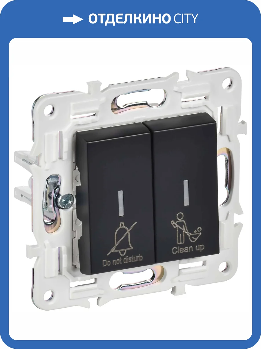 Выключатель 2-клавишный IEK Skandy SK-V20-2-10-K02 черный фото 7