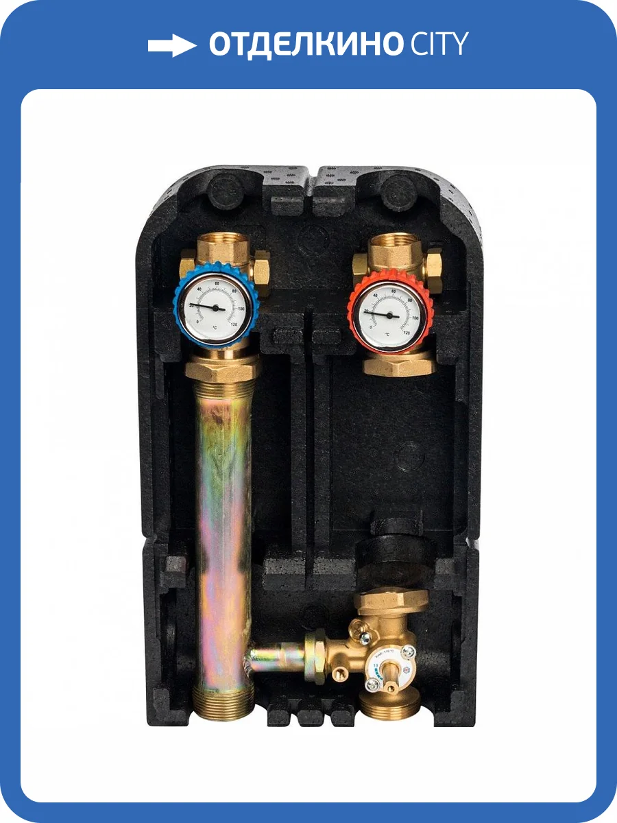 Насосная группа Stout с 3-х ходовым приводным смесителем 1 без насоса, SDG-0003-002501 фото 2