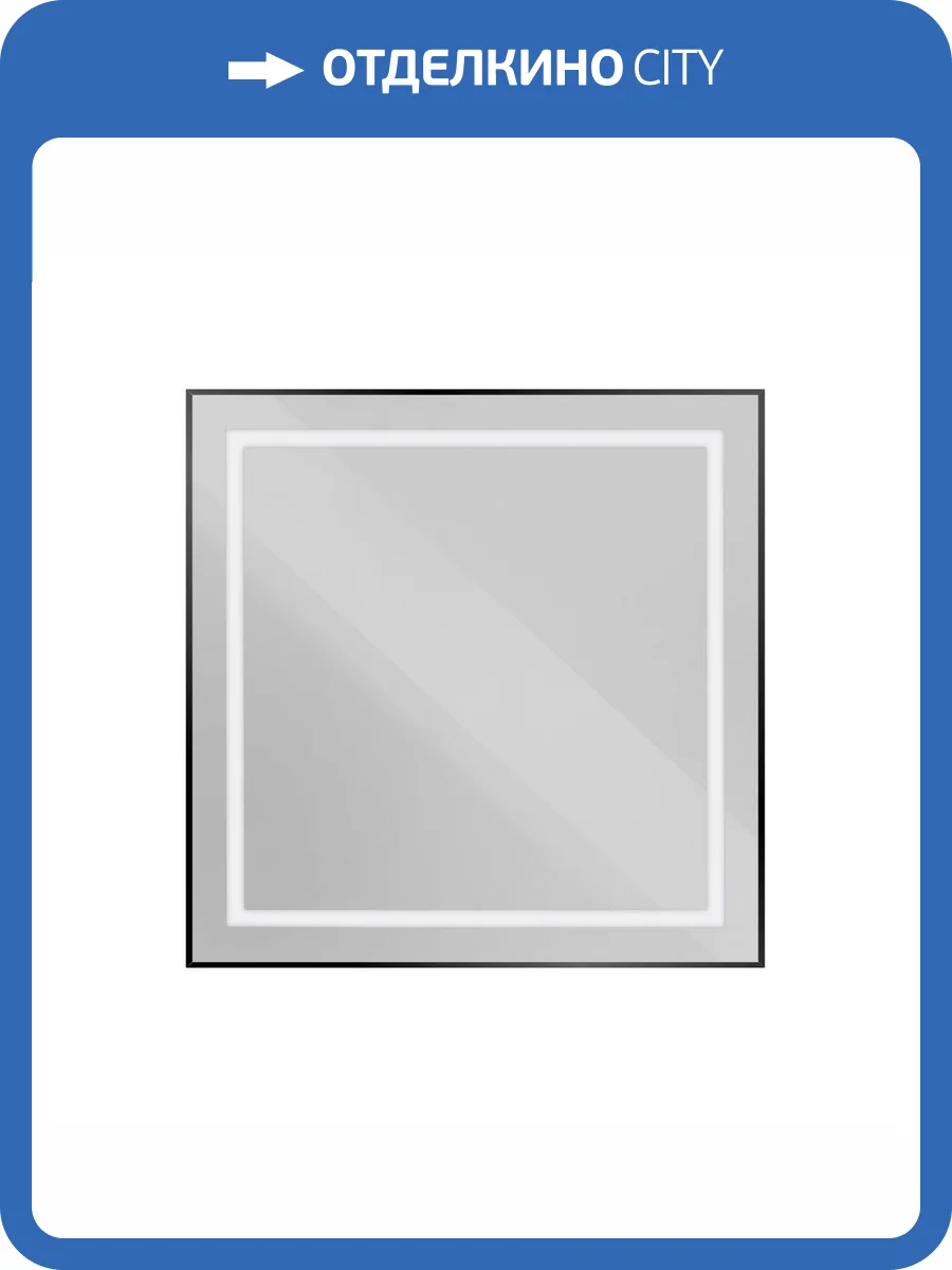 Зеркало BelBagno SPC-KRAFT-800-800-SENS-NERO с подсветкой и подогревом, Черный фото 7