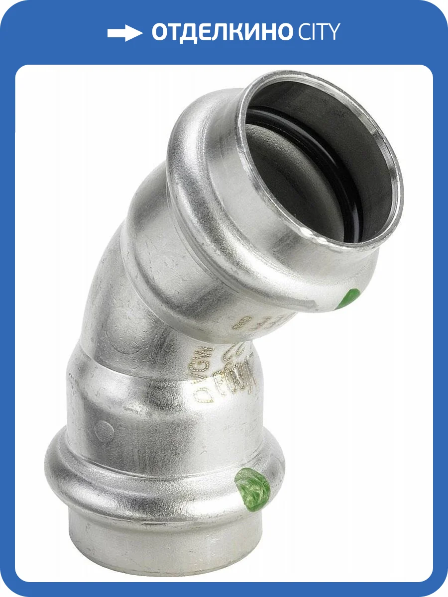 Отвод Viega ВВ 90 28 мм, Sanpress Inox, модель 2316 фото 2
