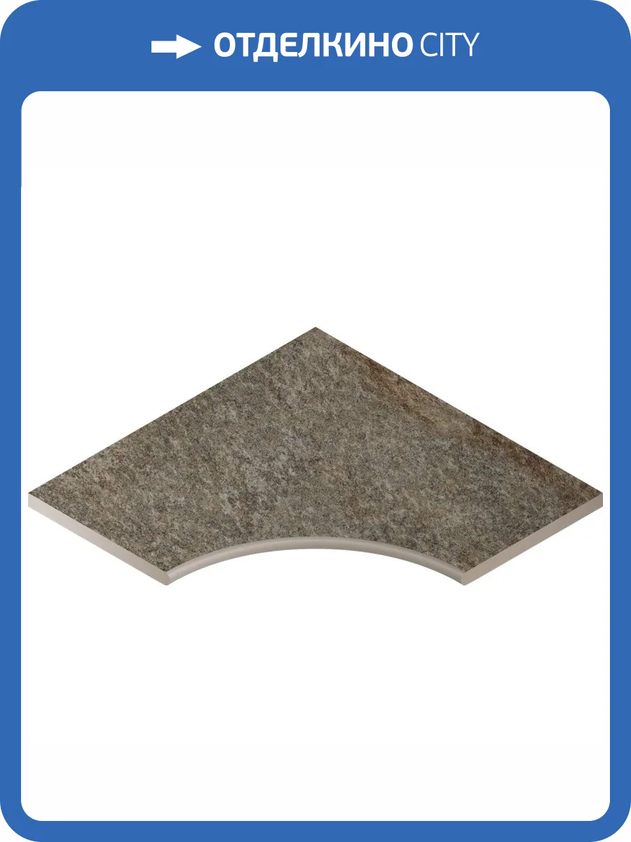 Бортик Italon Дистрикт X2 620090000259 Эмеральд Угл. Закругленный 60x60 фото 2