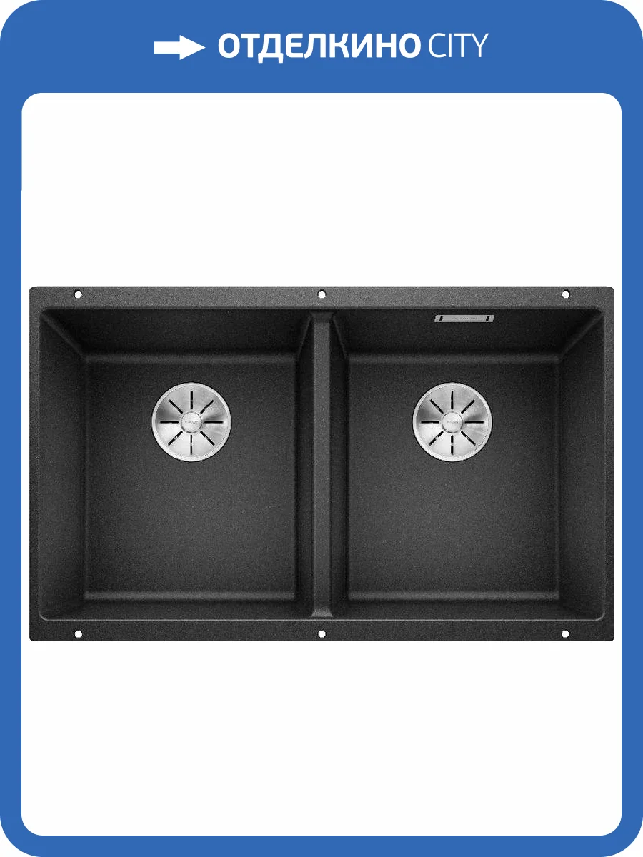 Мойка кухонная Blanco Subline 350/350-U 523574 антрацит фото 5