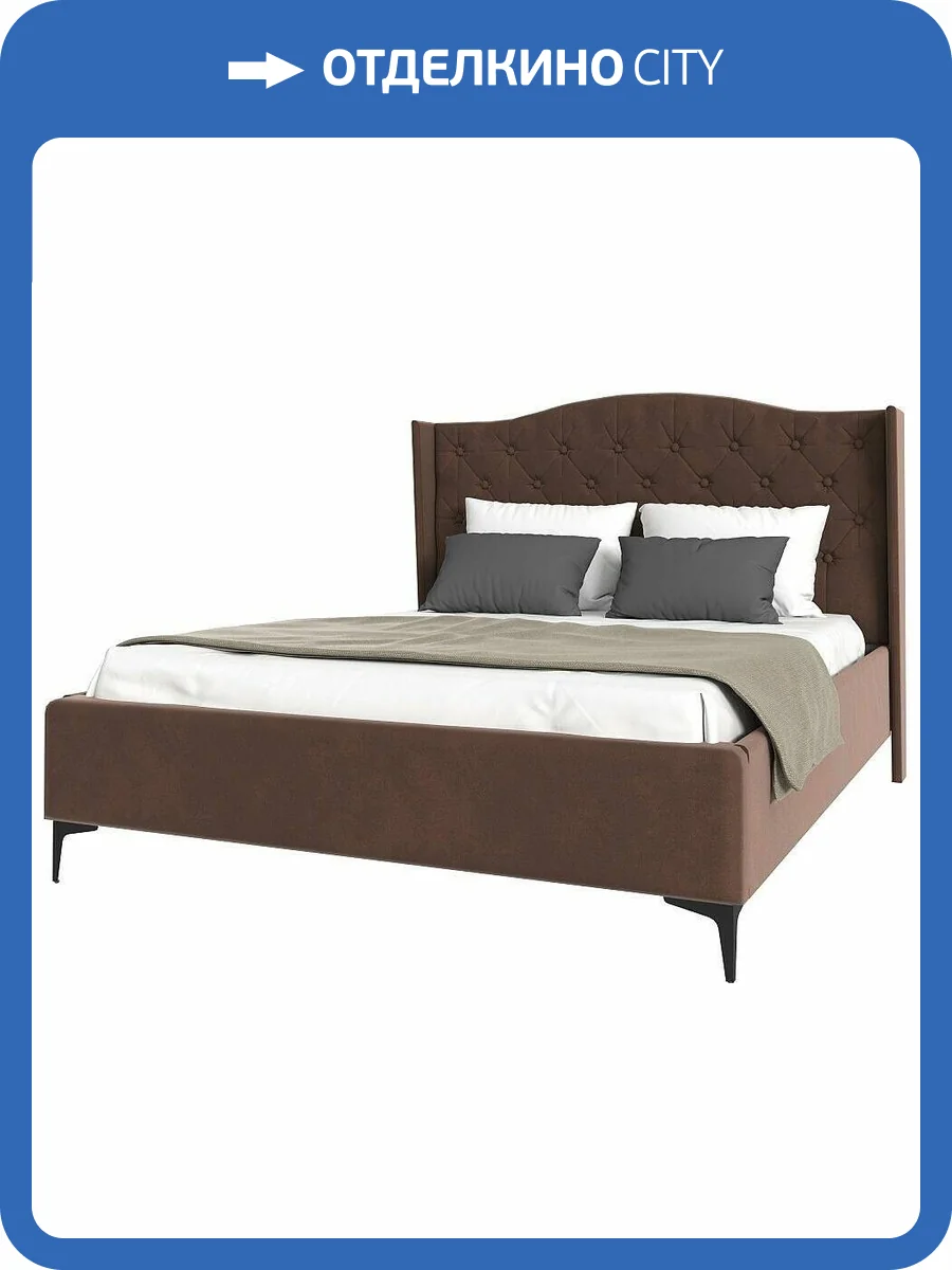 Кровать 1800х2000 НК-Мебель Tango 72306809 Коричневый 135x201x220.5 фото 2