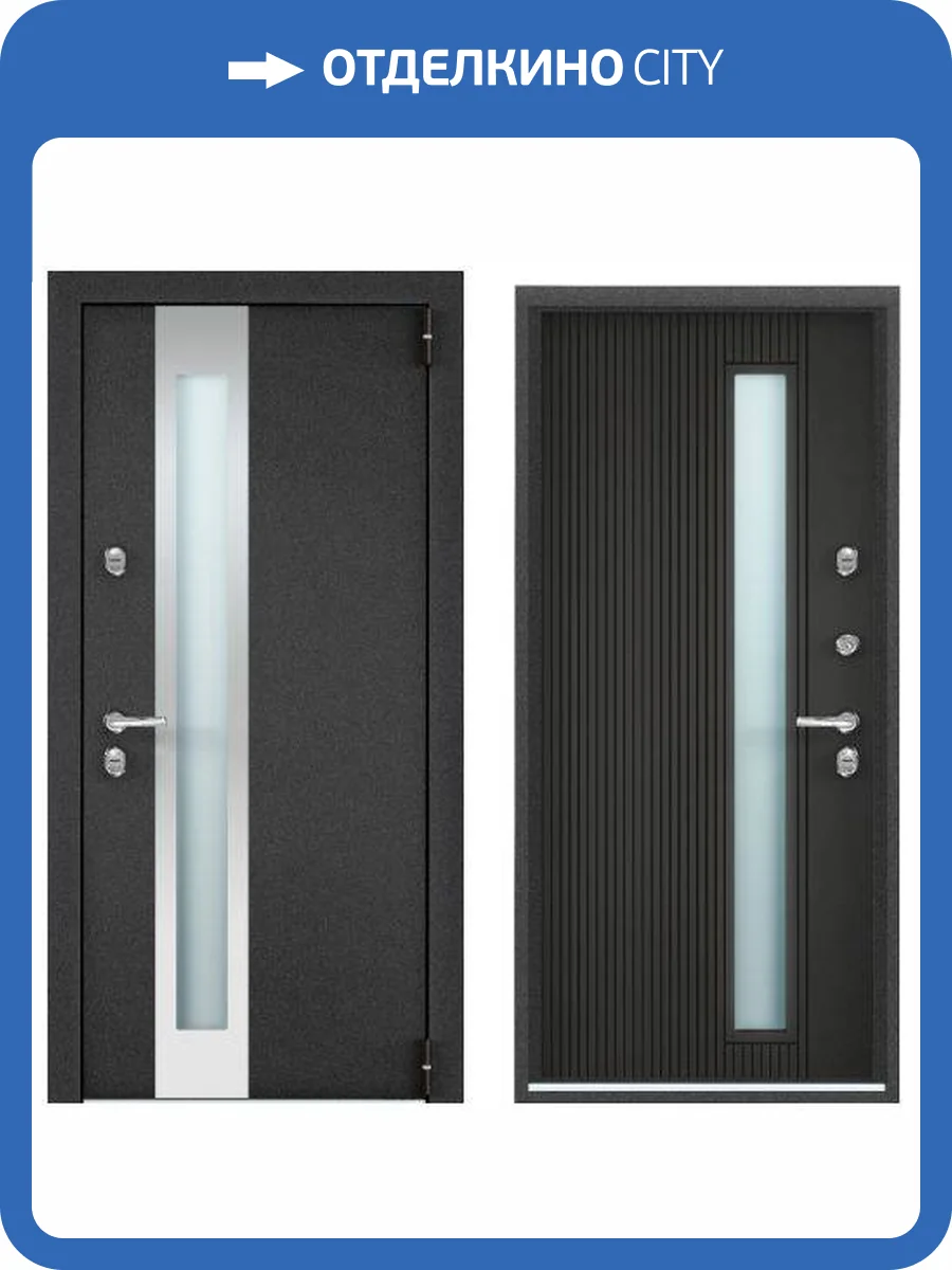 Входная стальная дверь Torex SNEGIR PRO-C MP 961466 Темно-серый букле графит/ПВХ Черная шагрень 2000x880 фото 2