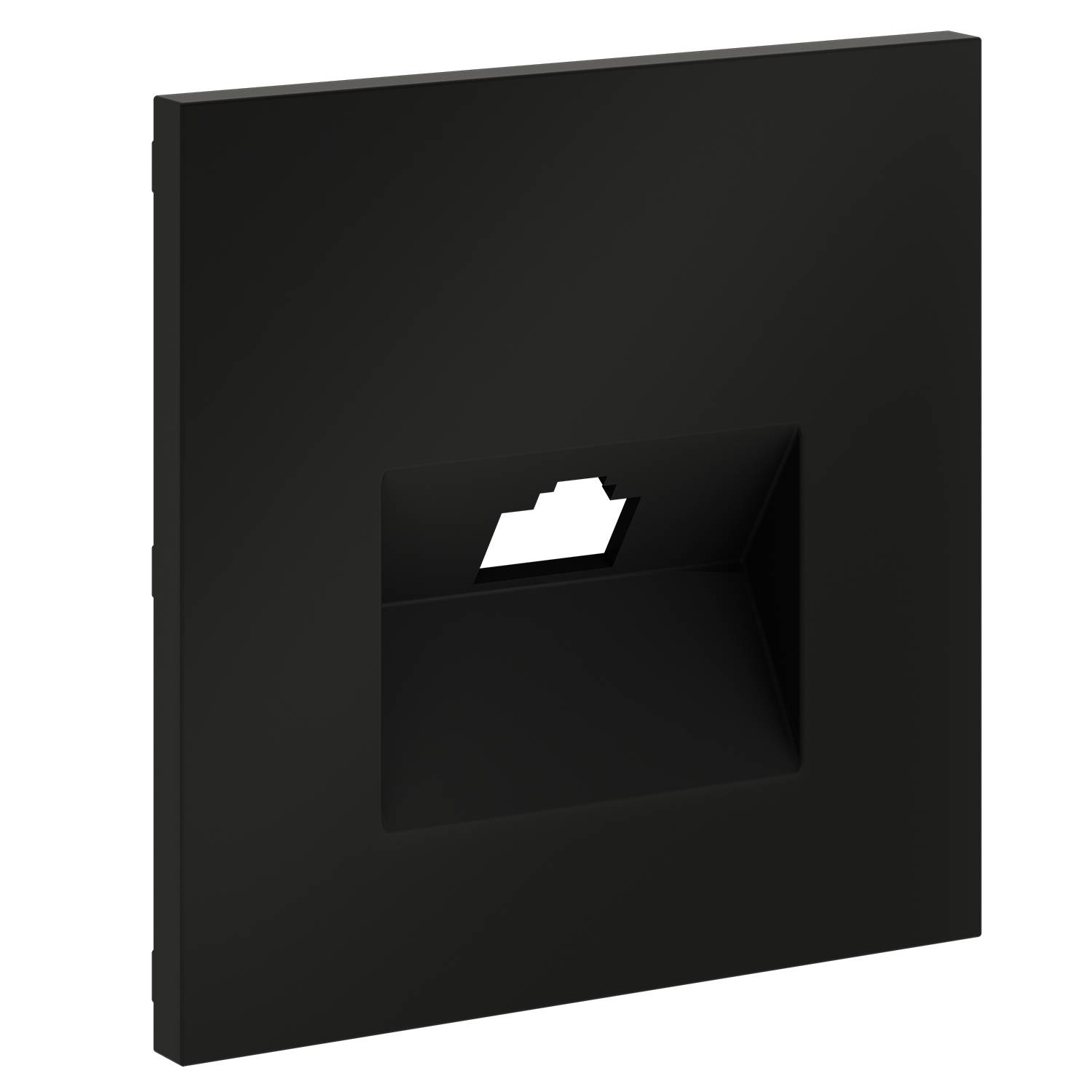 Лицевая панель для компьютерной розетки RJ-45 Voltum S70 VLS001308 черный