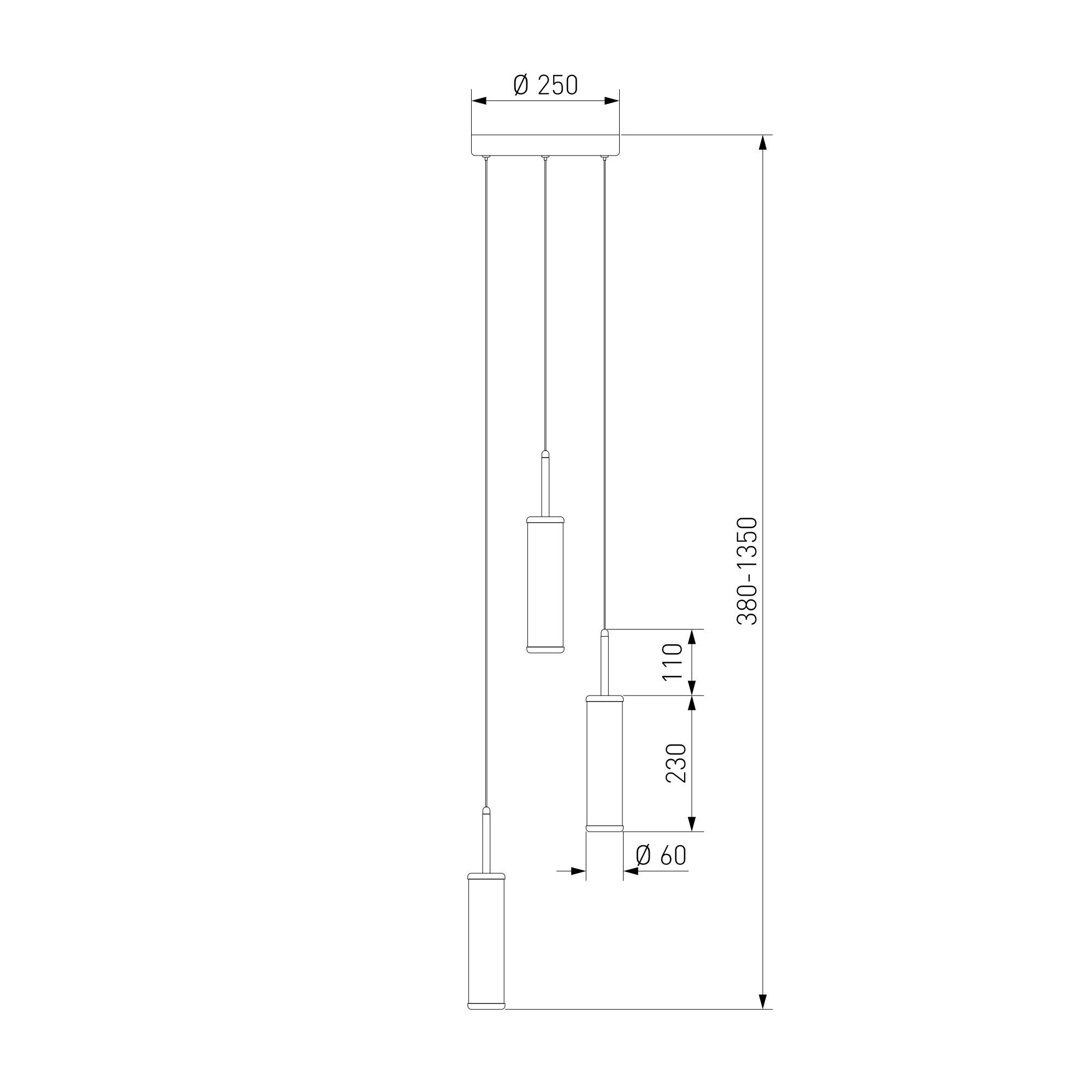 Подвесной светодиодный светильник Eurosvet Stark 50386/3 LED латунь фото 4