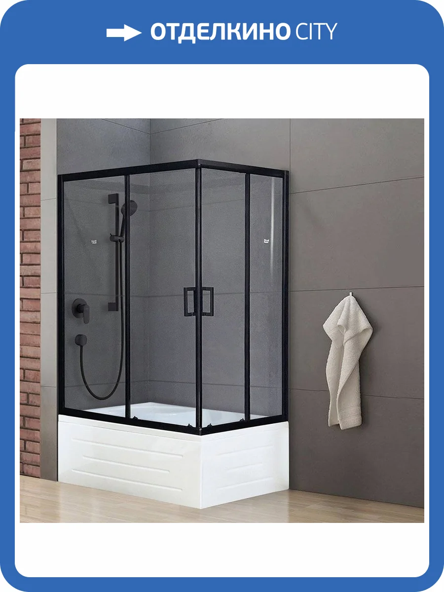 Душевой уголок Royal Bath BP RB8100BP-T-BL-L 100x80 с поддоном фото 6