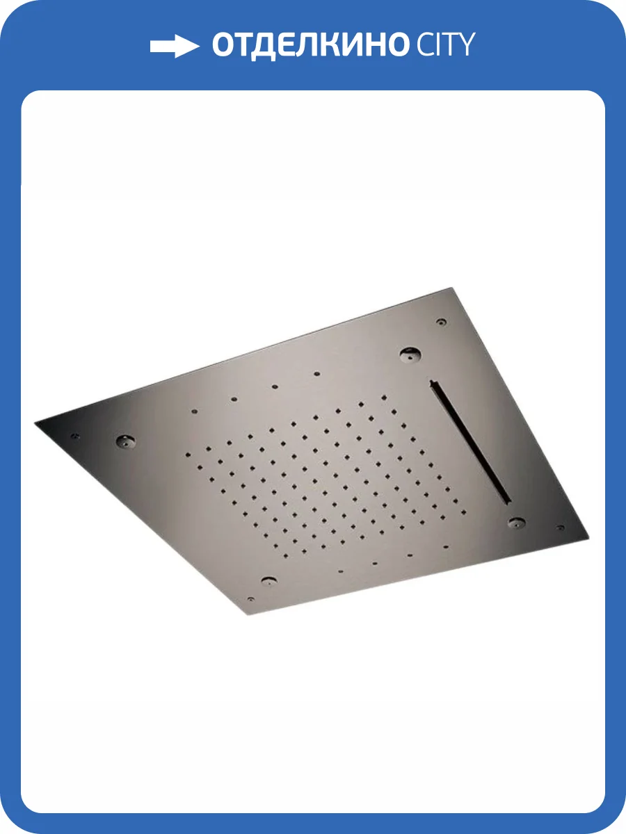 Верхний душ Remer X-Style Inox SS357RS50NC нержавеющая сталь фото 3