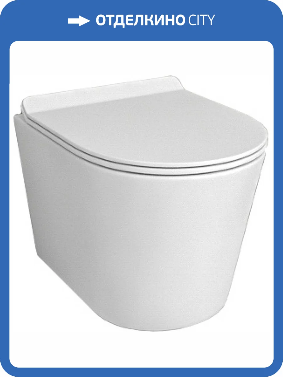 Унитаз подвесной beWash Alldo BKWHR401480 с крышкой-сиденьем микролифт, белый матовый фото 5
