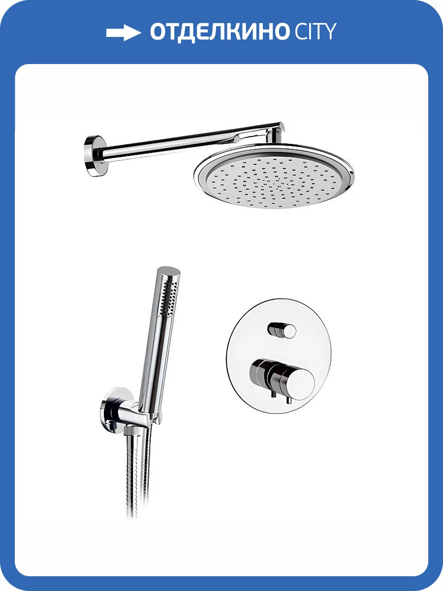 Душевая система Remer Minimal Thermo NT09S02 хром фото 3