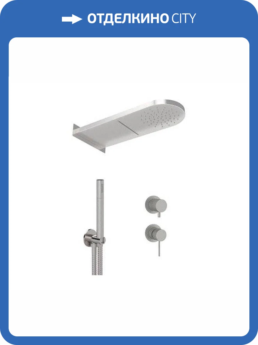 Душевая система Remer X-Style Inox SSX93PS02MMCA нержавеющая сталь фото 4