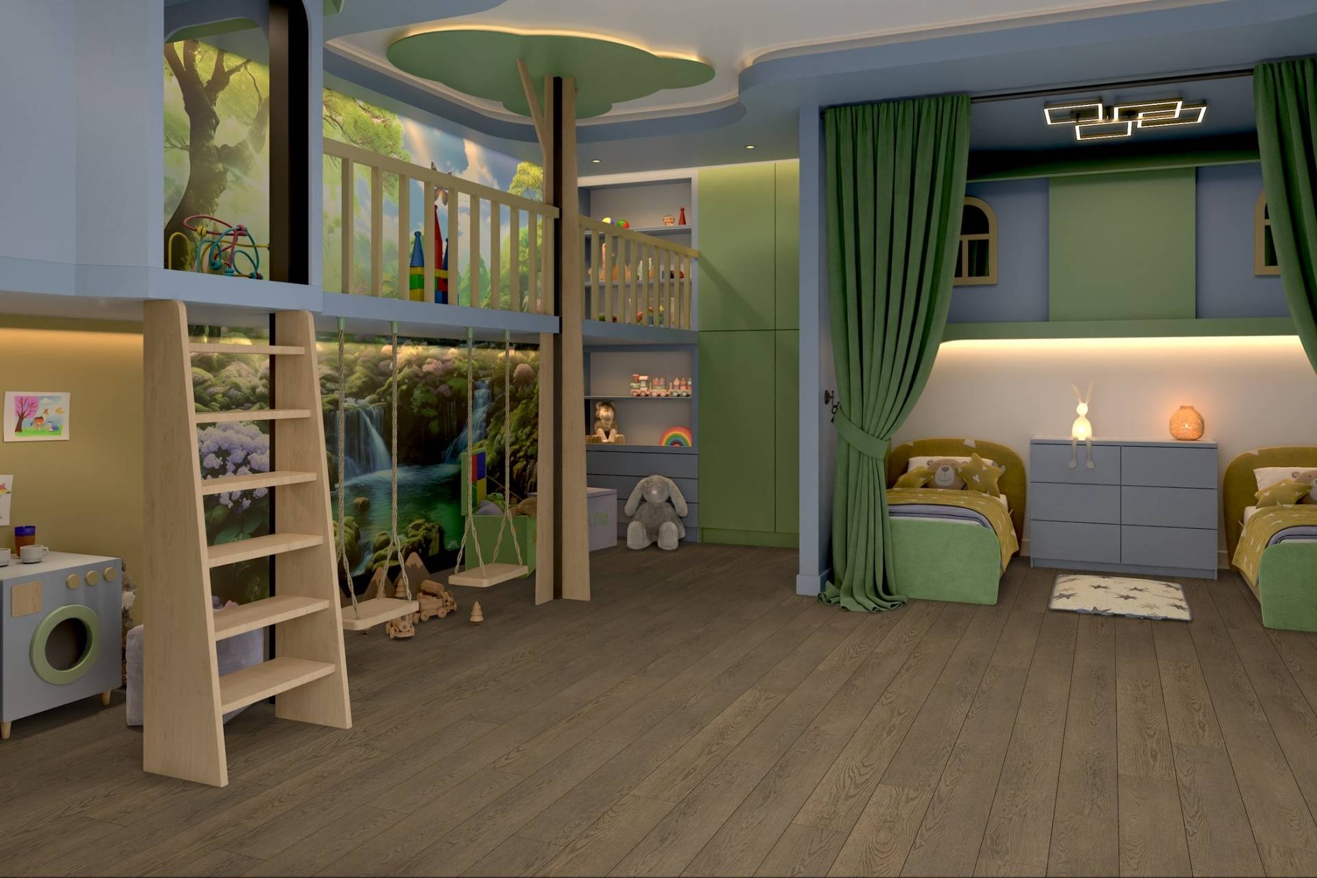 LVT Плитка Damy Floor Family 2.5/43 4V 0030-6-LVT Дуб Мокко 1227x187 фото 7