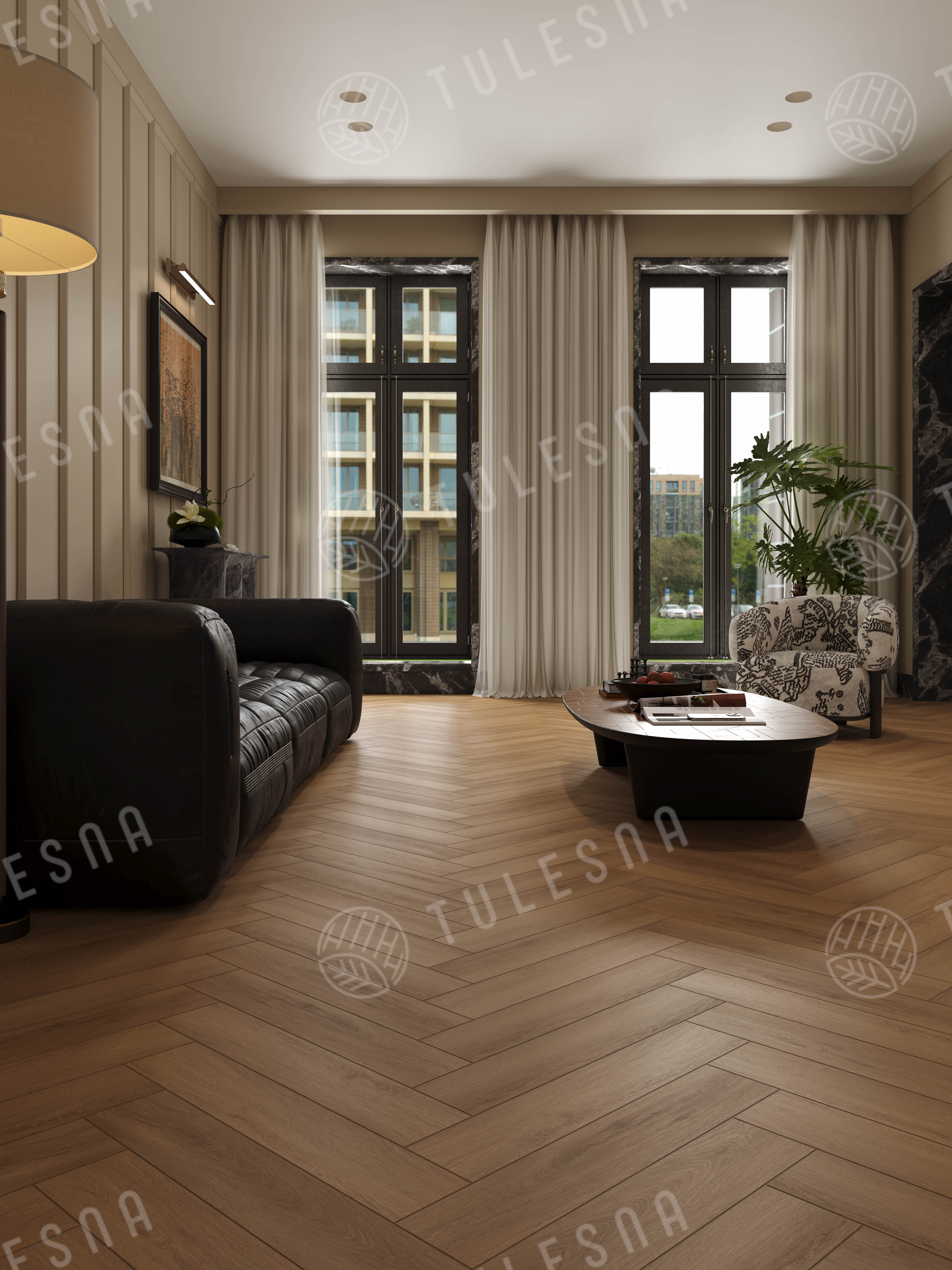 Ламинат Tulesna Селена Паркет (Selene Parquet) 12/34 4V LF504-18 Тонгасс 121x605 фото 3