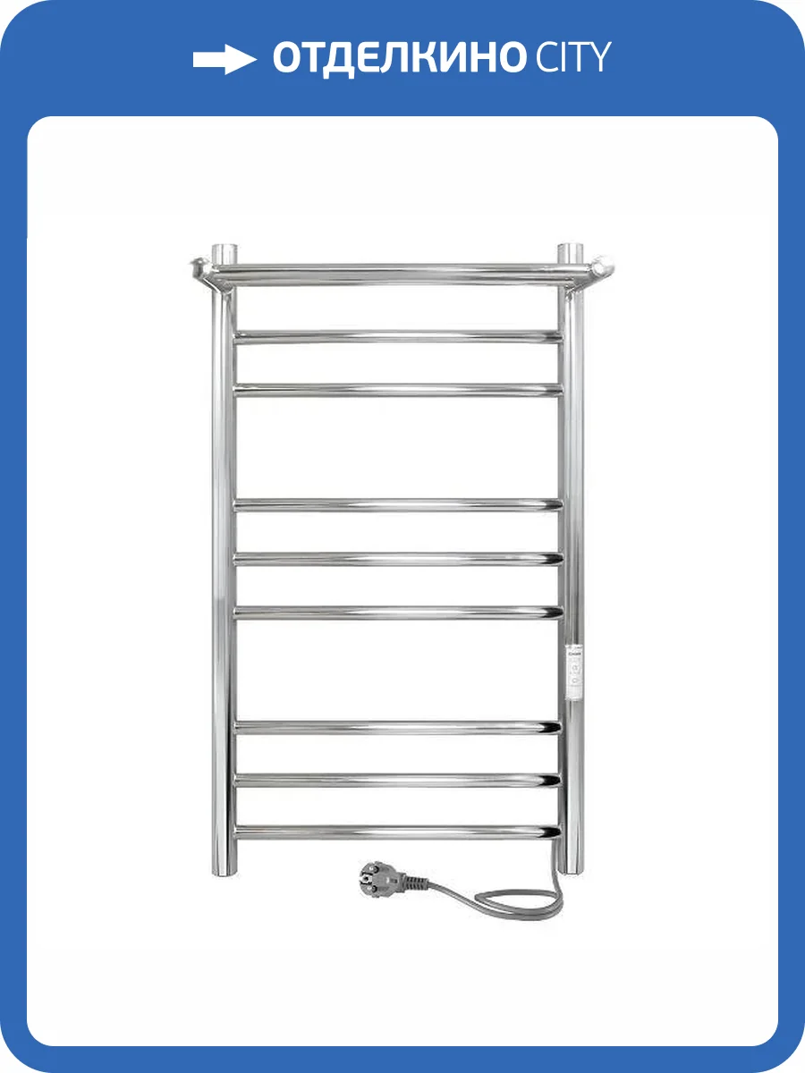 Полотенцесушитель электрический Indigo Line LСLTE80-40PRt 80x43.2 Серебристый фото 2