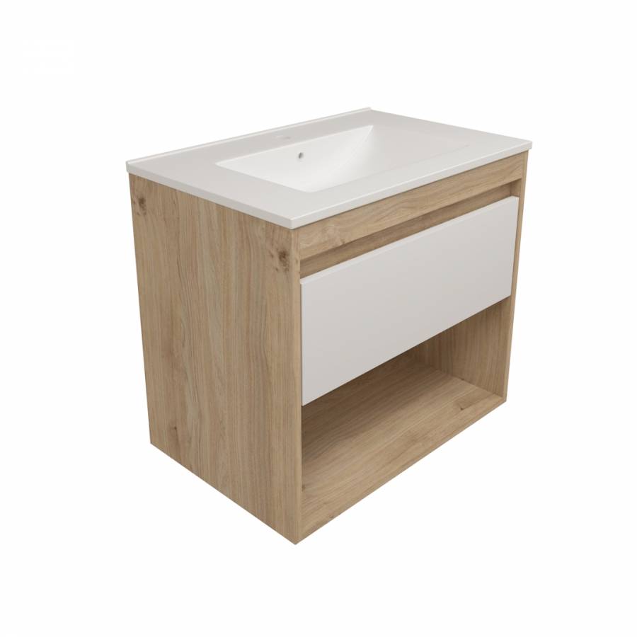 Фасад для тумбы Watersense Milana W00957 белый, 70 см