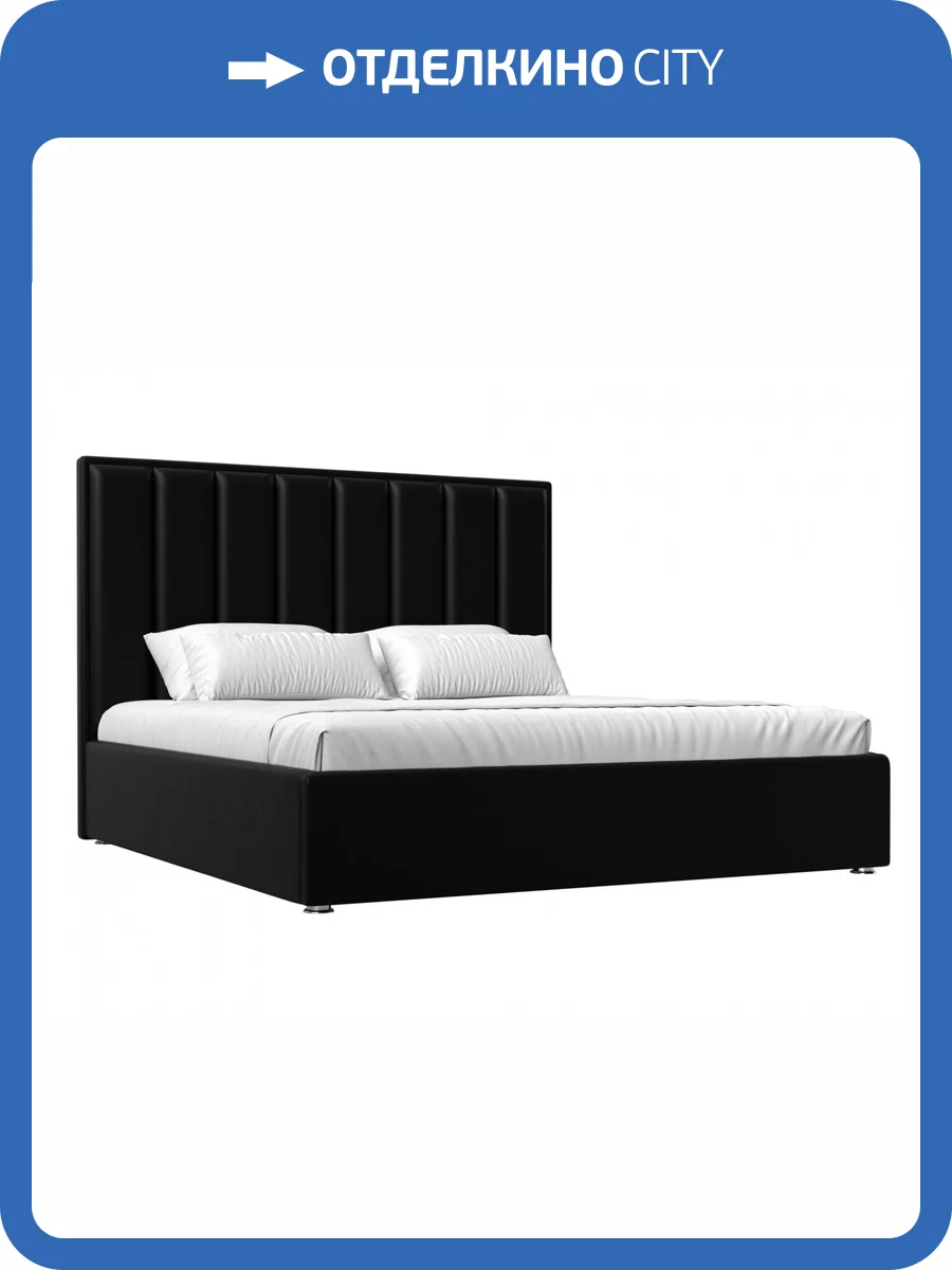 Интерьерная кровать Лига Диванов Афродита 113068 Черный фото 8