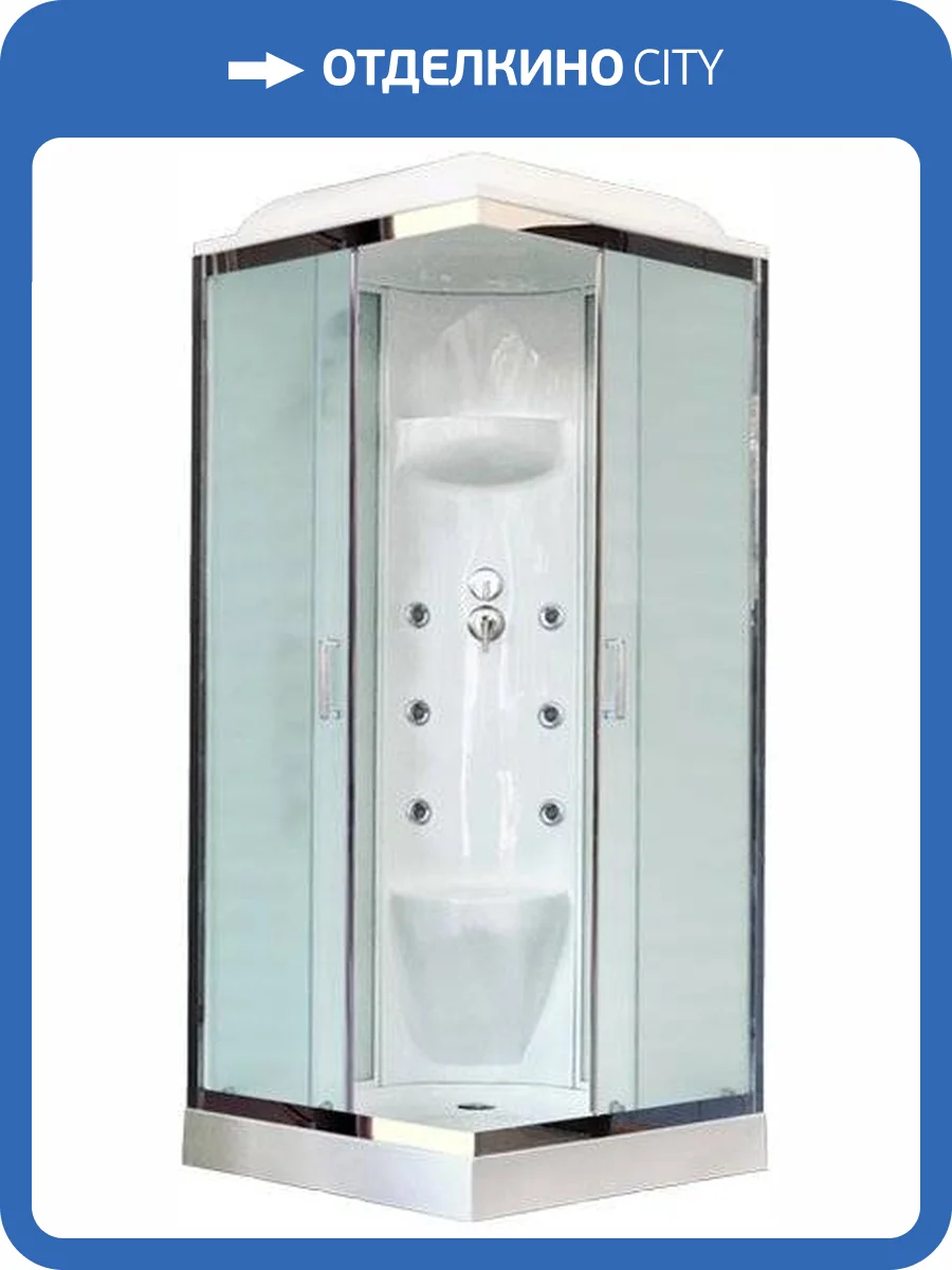 Душевая кабина Royal Bath RB90HP7-WC-CH с низким поддоном, с сиденьем фото 5