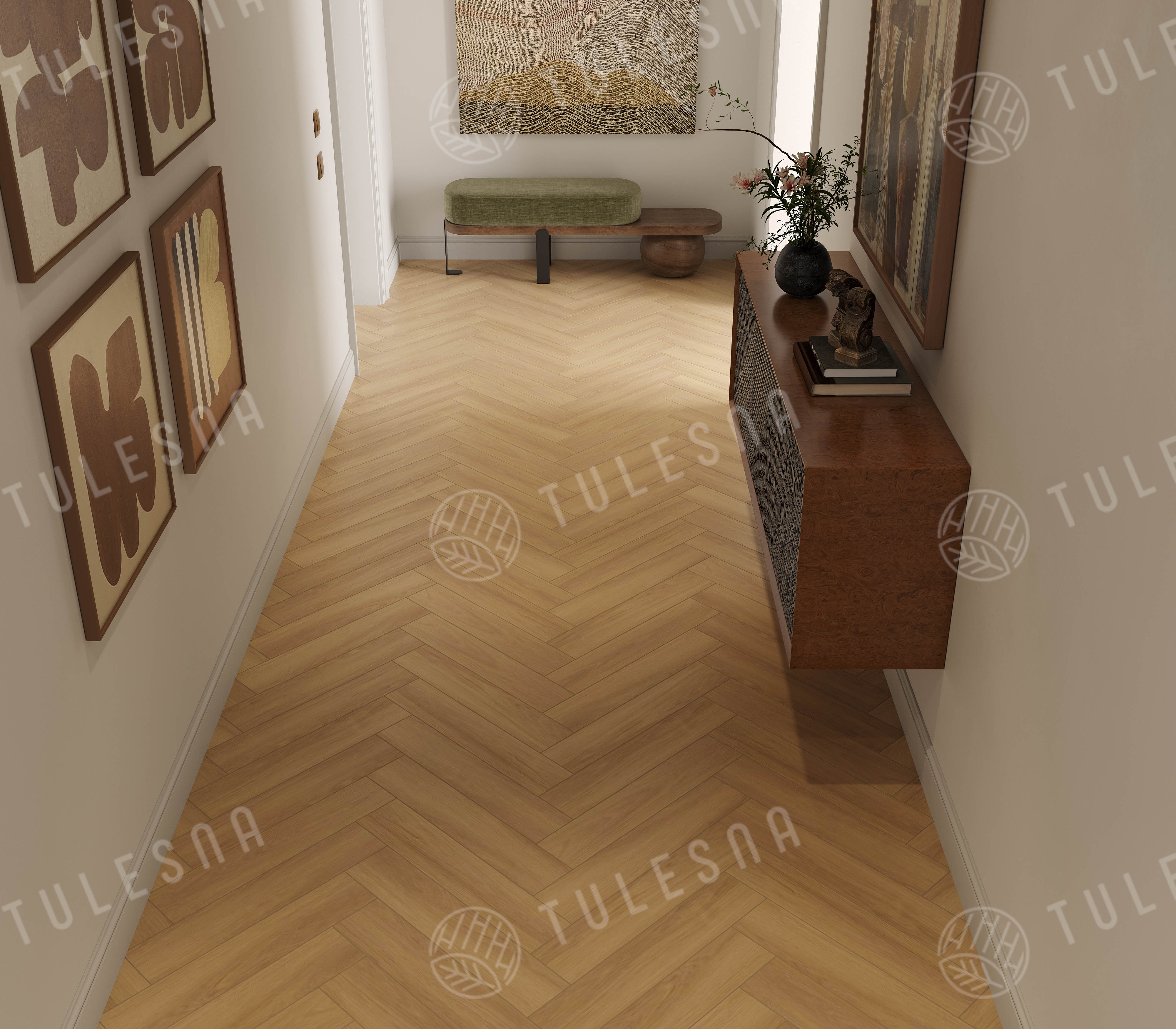 Ламинат Tulesna Селена Паркет (Selene Parquet) 8/33 4V LF503-04 Ману 121x605 фото 2
