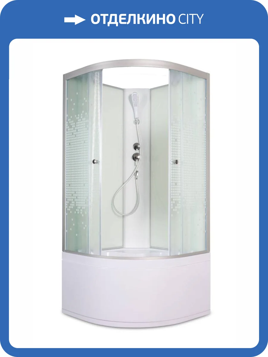 Душевая кабина AvaCan L910N без крыши, 100x100x200 фото 14
