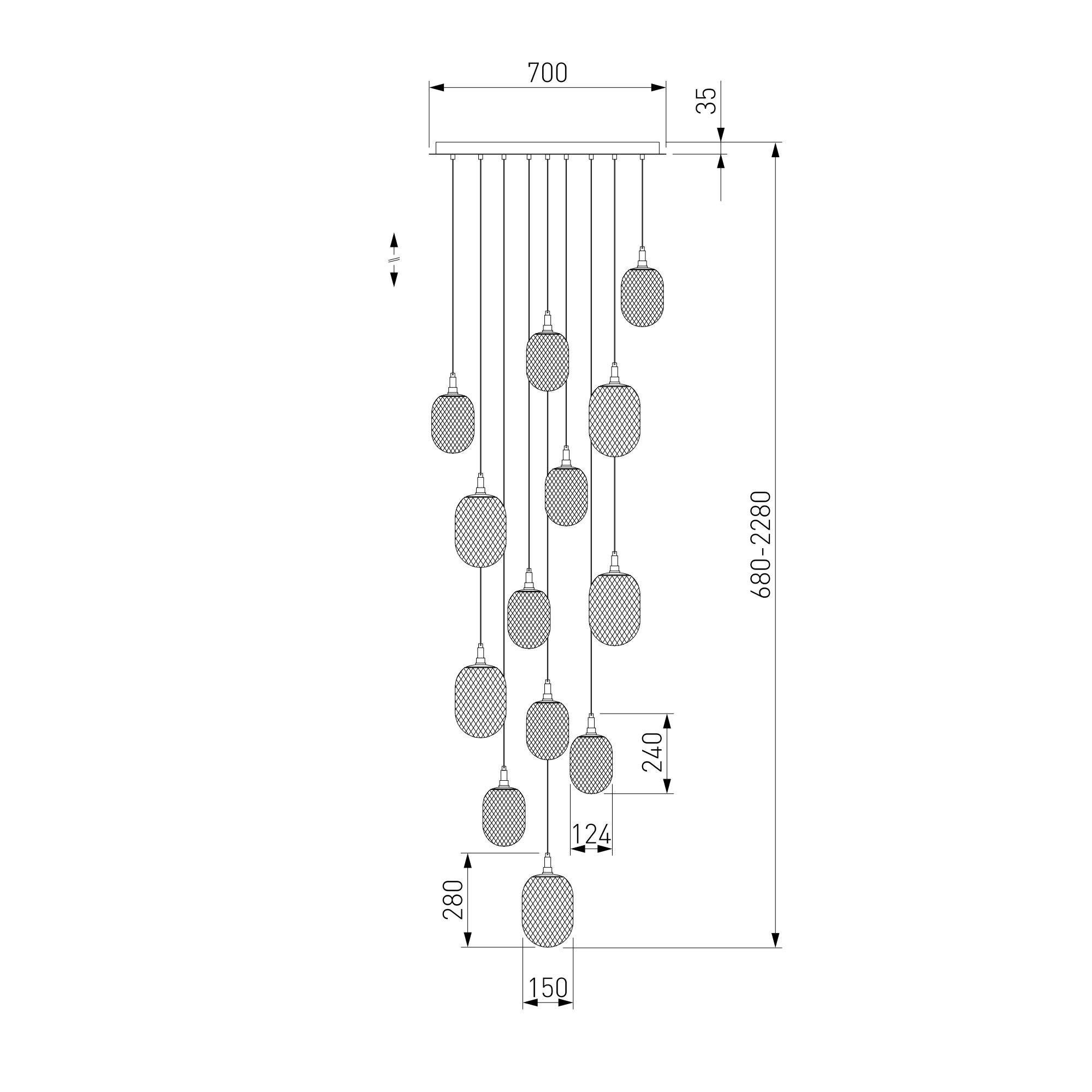 Подвесной светильник Eurosvet Pineapple 50266 дымчатый/прозрачный/янтарный Smart фото 5