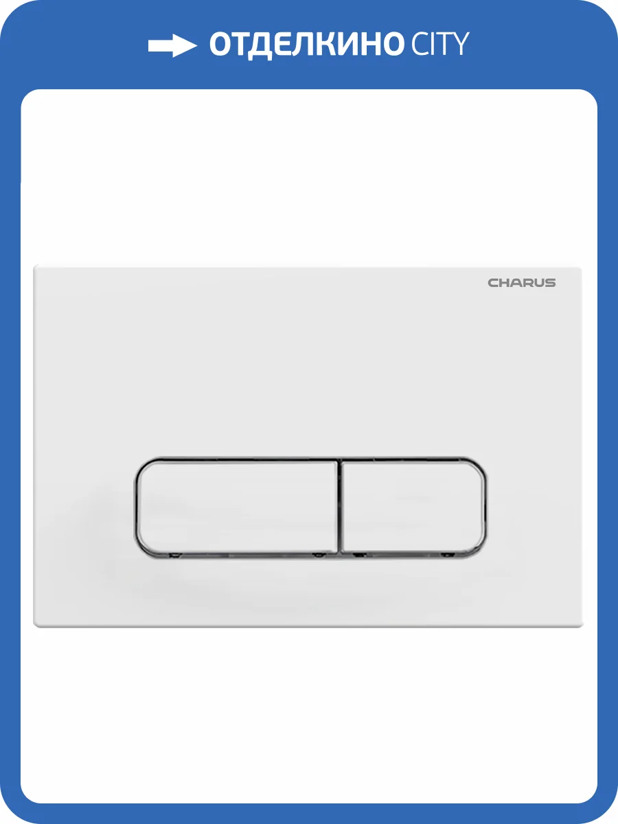 Кнопка смыва CHARUS ELEGIA FP.320.12.01 Белый матовый фото 4