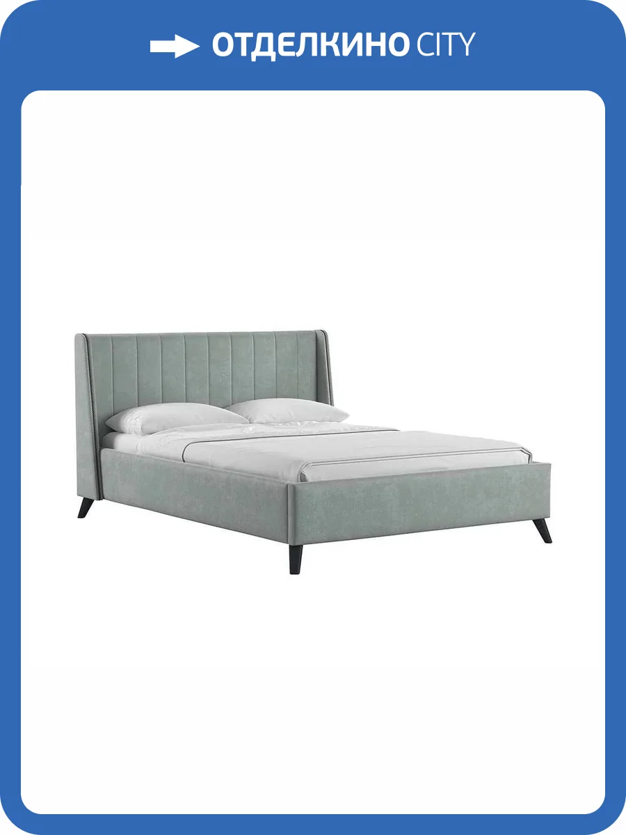 Кровать Нижегородмебель Мелисса тори 61 серебристый серый 160x200 фото 4