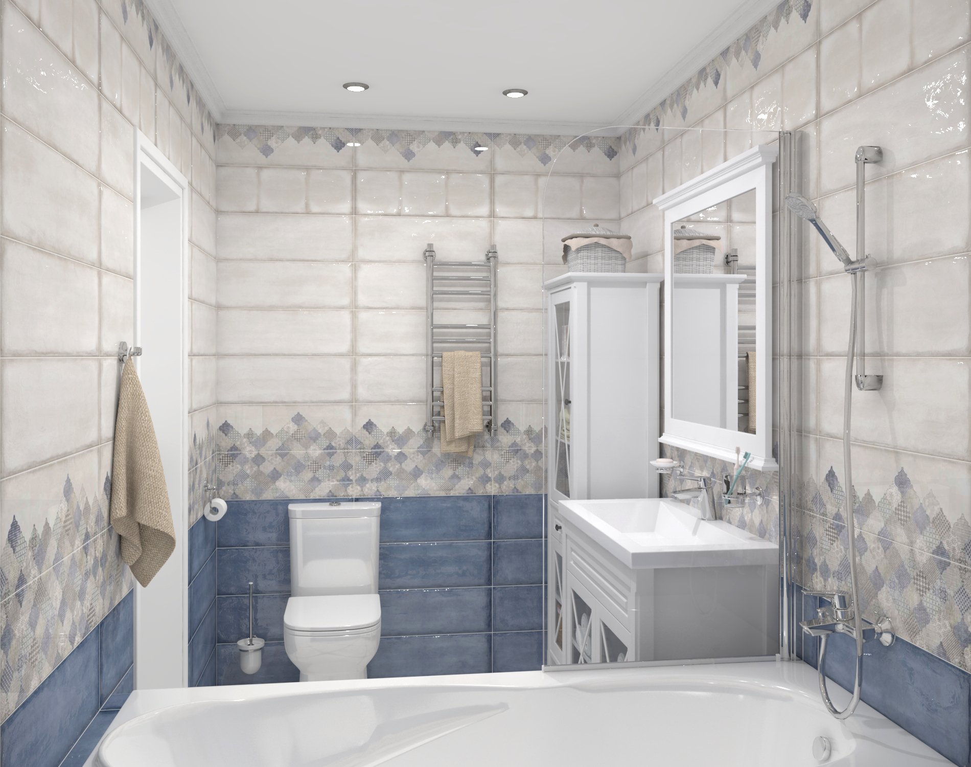 Cersanit Majolica blue фото 4