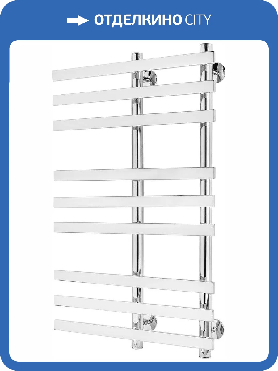 Полотенцесушитель водяной Secado Понтида 3 80х50, хром, с комплектом подключения фото 6