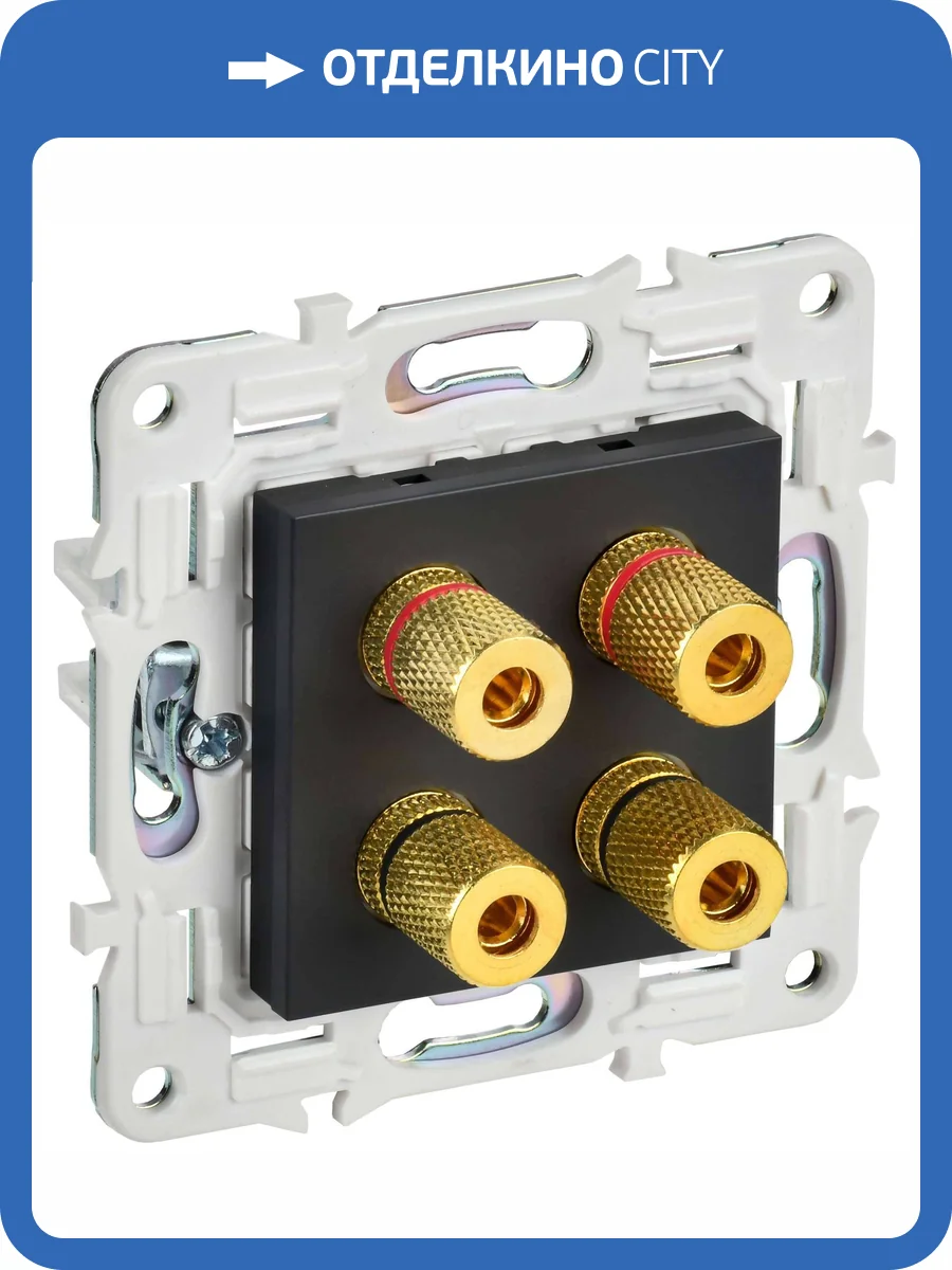 Акустическая розетка IEK Skandy SK-S40-K02 черный фото 7