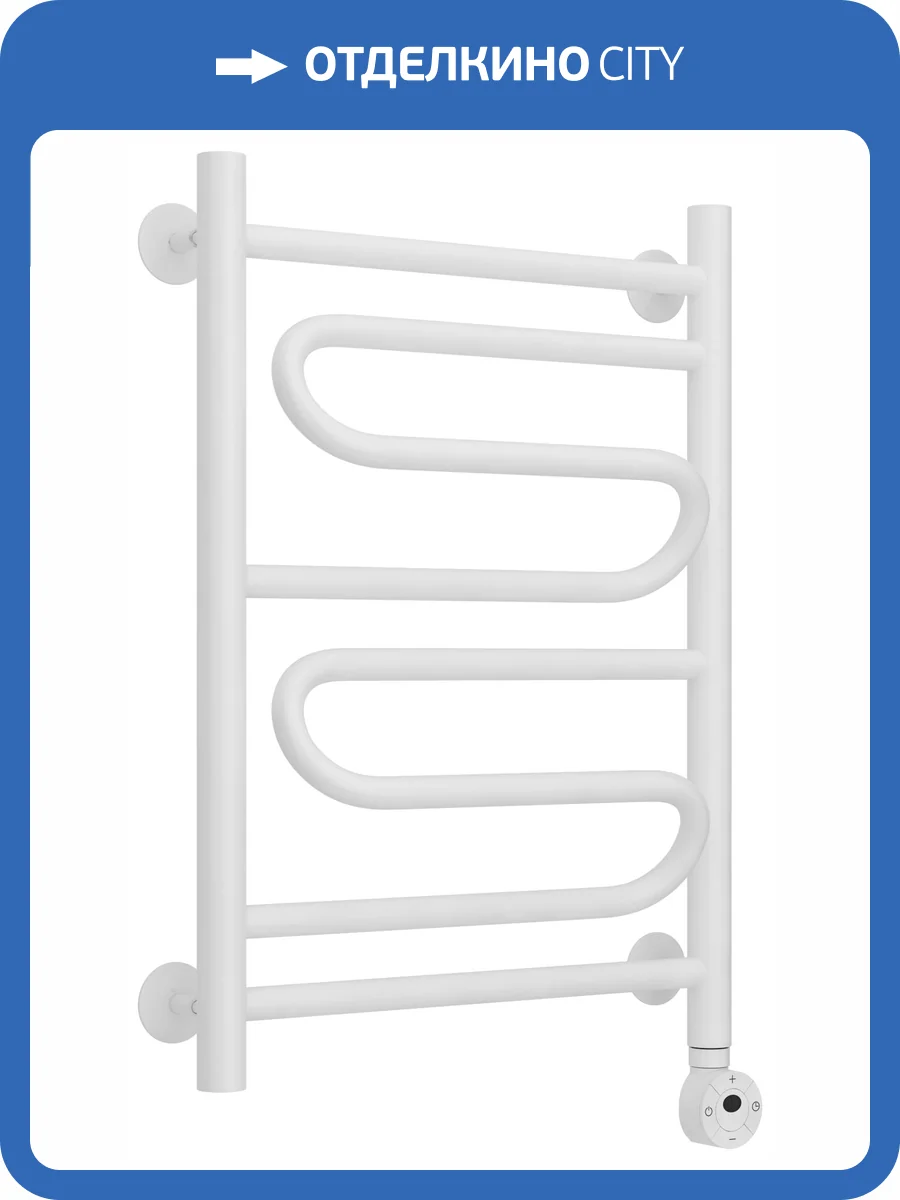 Полотенцесушитель электрический Стилье Формат 12 Тп ПZП 21, матовый белый, 600х400 фото 6
