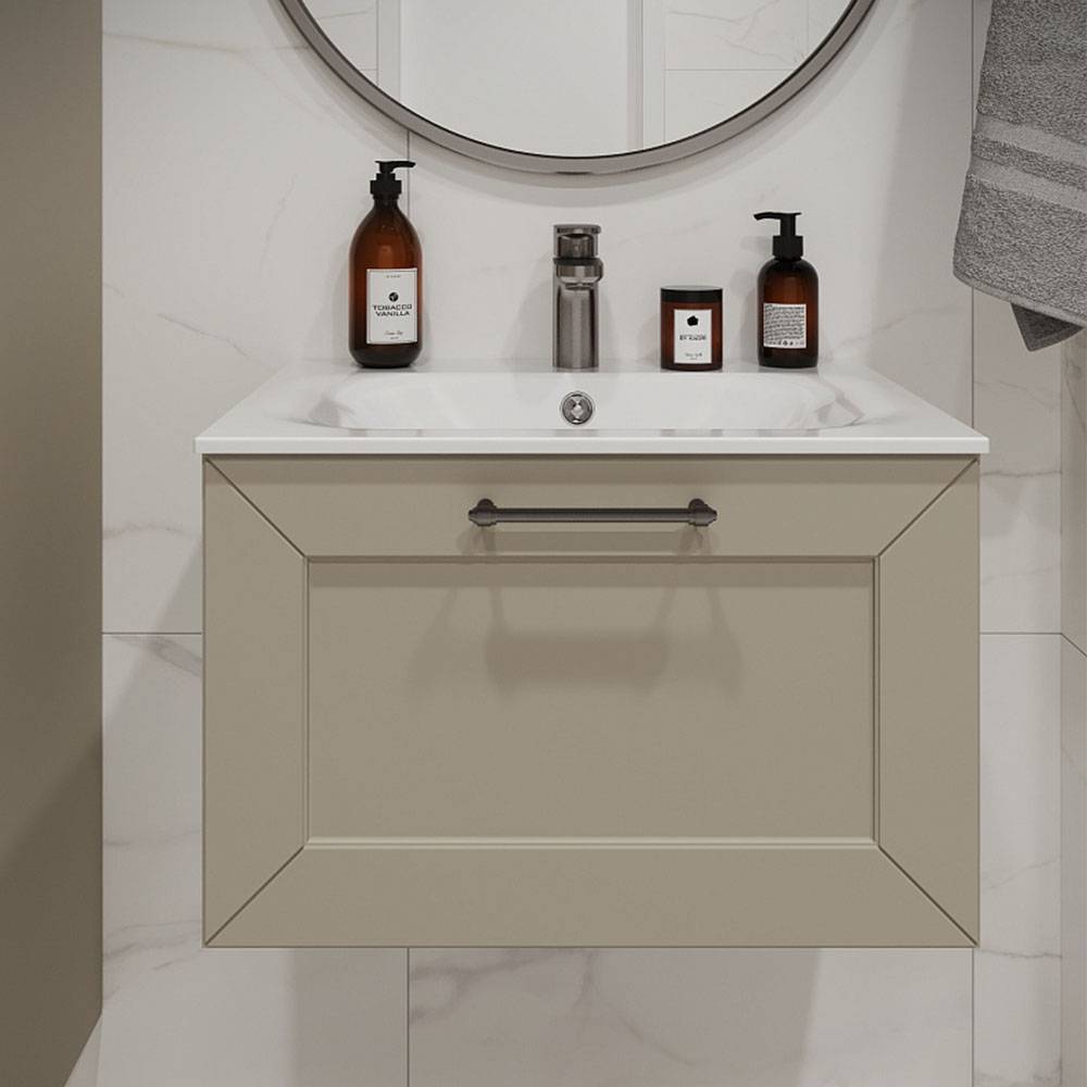 Тумба с раковиной Terminus Victoria VIC10601900101O айвори, 60x38