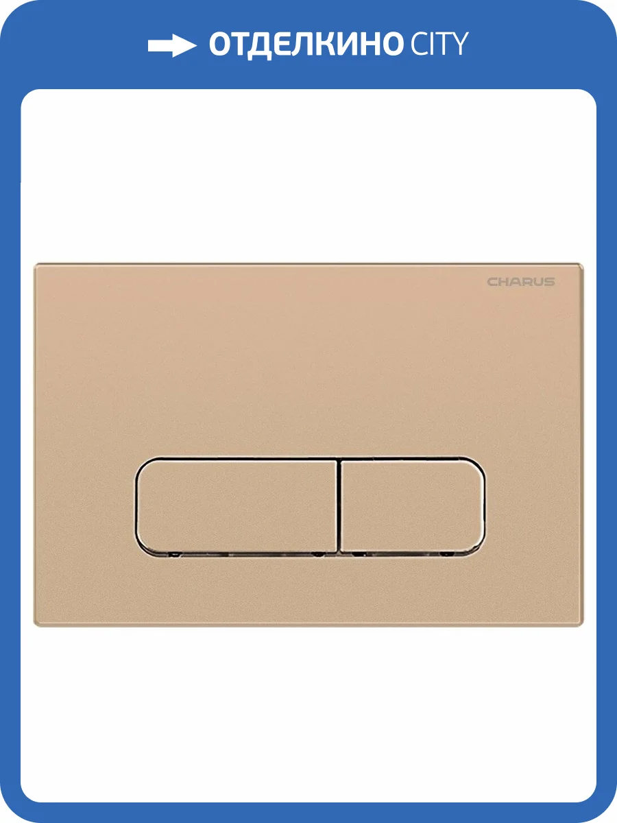 Кнопка смыва CHARUS Raiden FP.321.51.01 двойной смыв, матовый песок фото 2