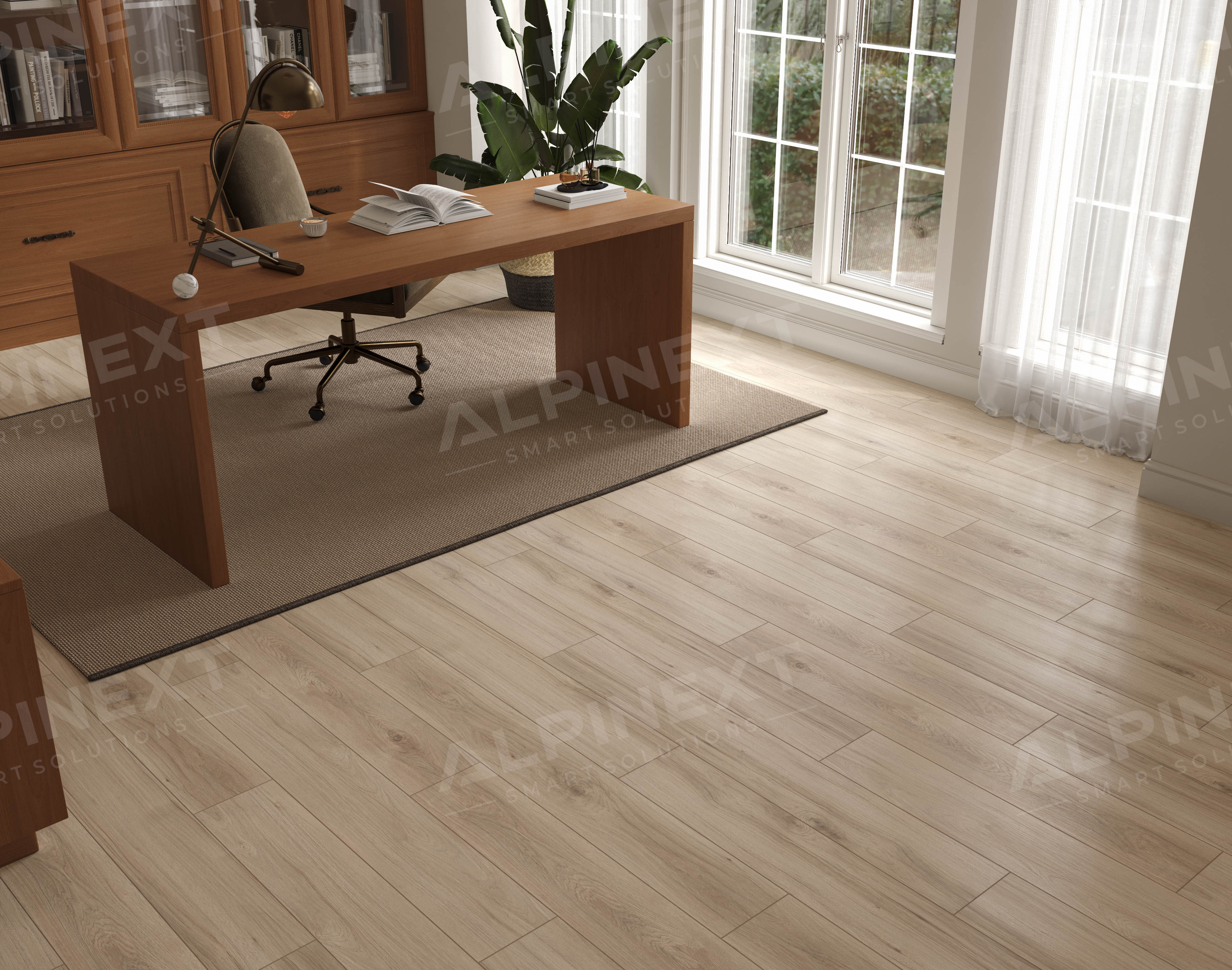 Ламинат Alpinext Quick Style 8/33 4V LF601-04 Дуб натур светлый 1218x198 фото 4