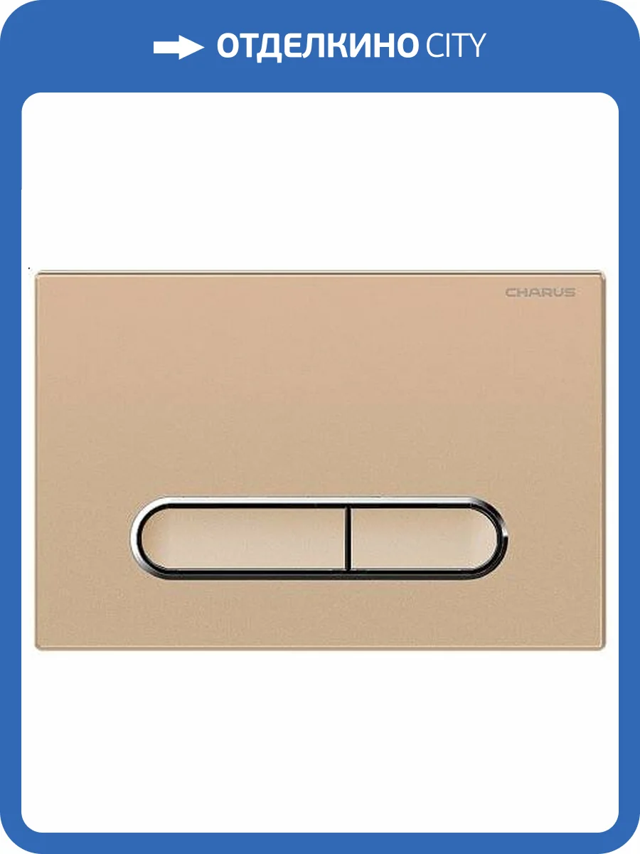 Кнопка смыва CHARUS Magnus FP.340.51.01 двойной смыв, матовый песок фото 3
