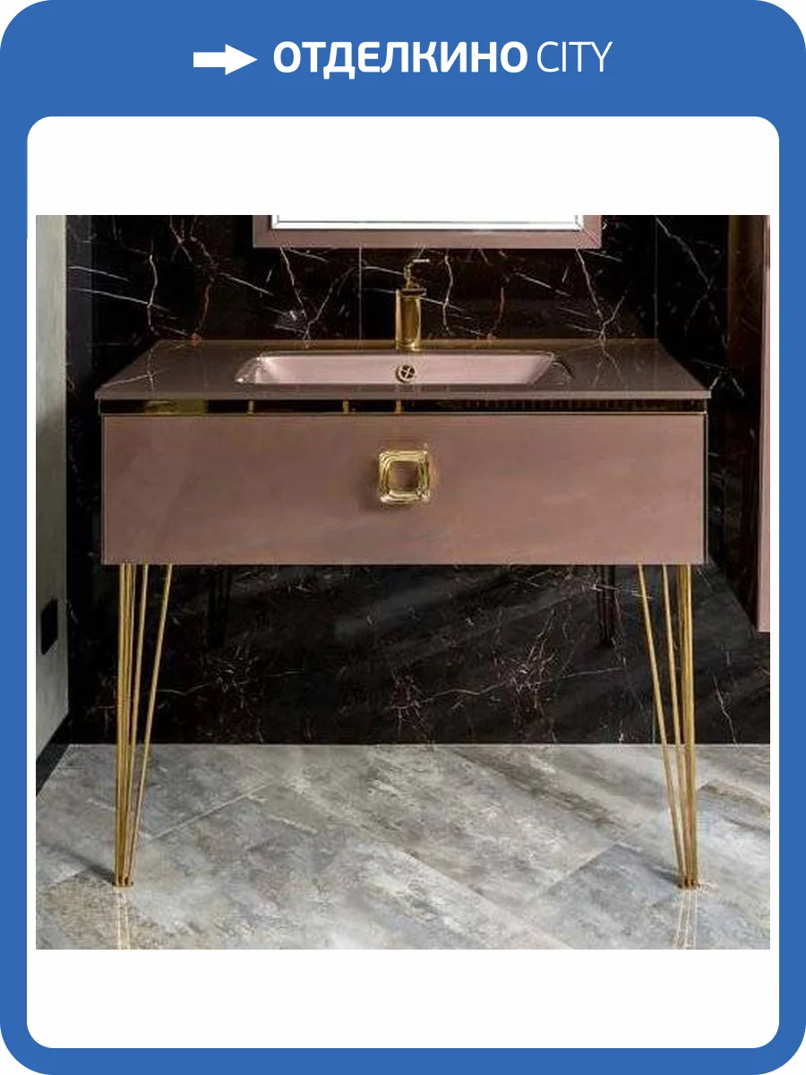 Тумба с раковиной Armadi Art Lucido 100 лиловая, раковина 852-100-PU фото 7