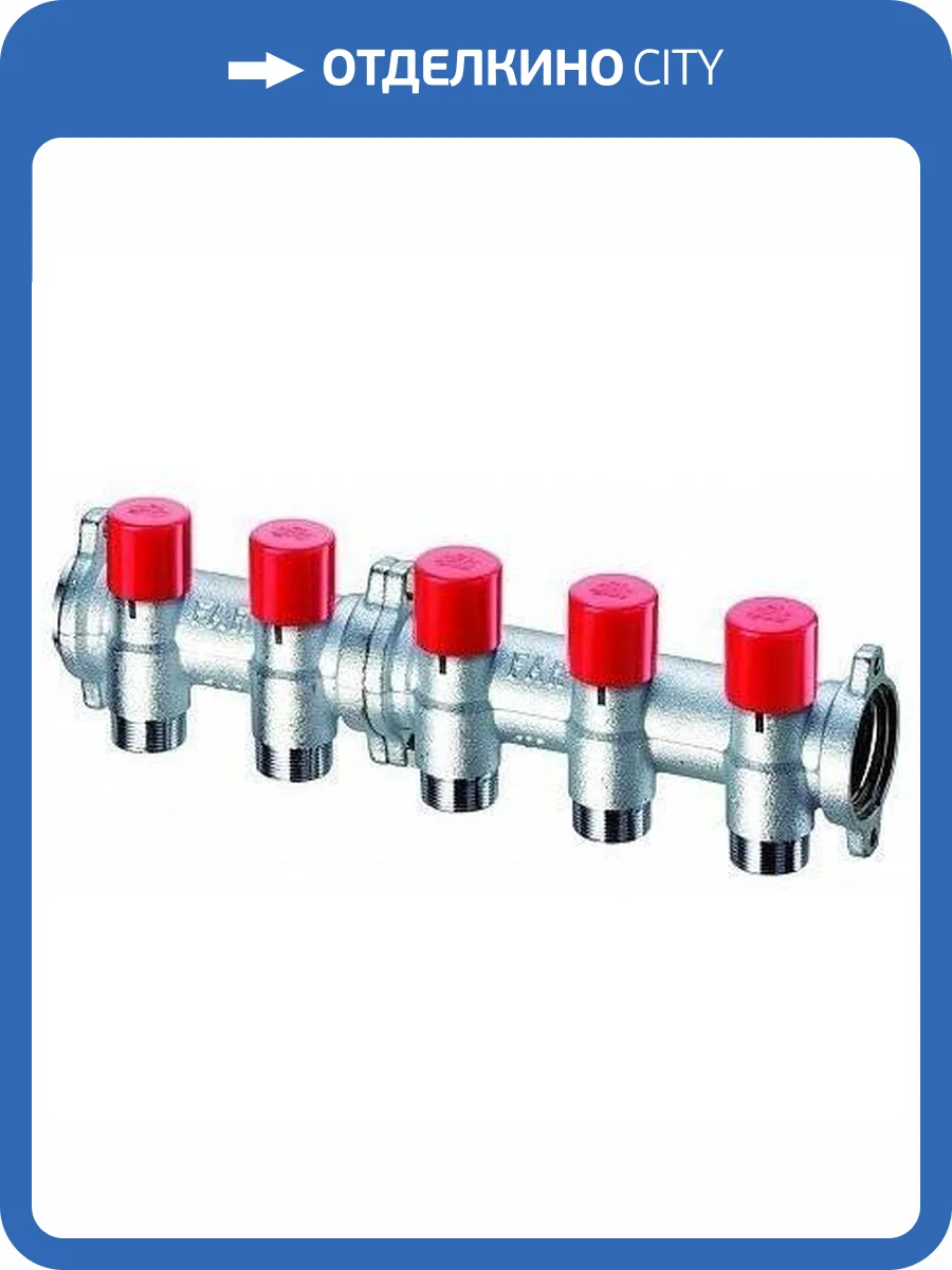 Фланцевый балансировочный коллектор FAR 1 с 3 отводами 3/4 EU фото 2