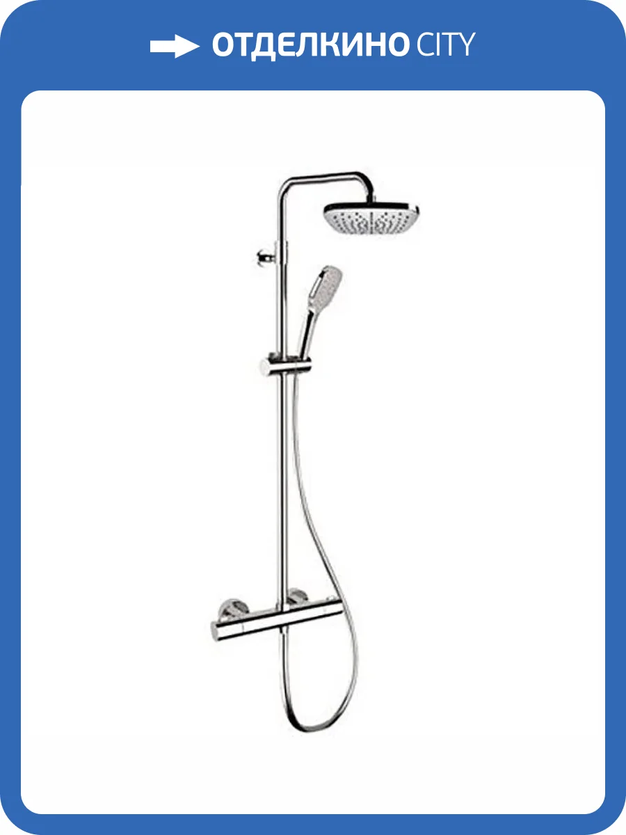 Душевая система Remer Elegance EQ32A8CPAD20 хром, с термостатом фото 3