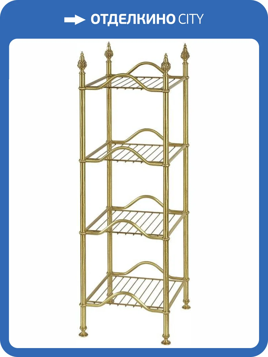 Полка Migliore Mirella 26626 напольная, бронза фото 3