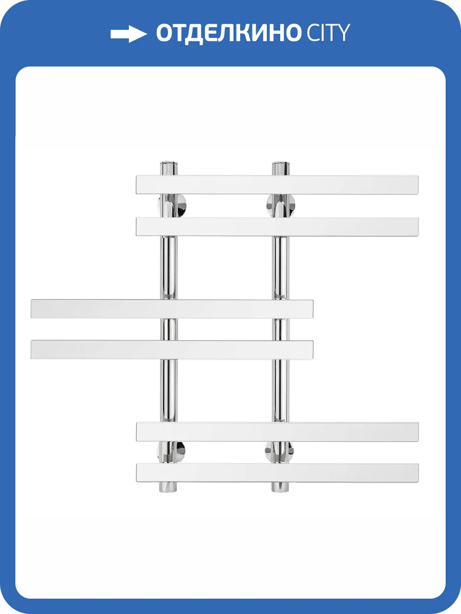 Полотенцесушитель водяной Secado Понтида 4603759406749 6 60x20x50, хром, с комплектом подключения фото 3