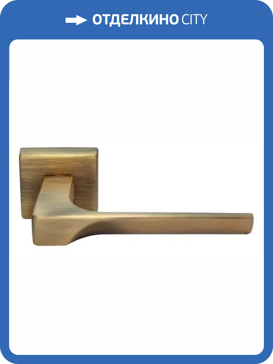 Дверная ручка Morelli FIORD S5 CAFFE кофе толщина розетки - 7мм фото 4