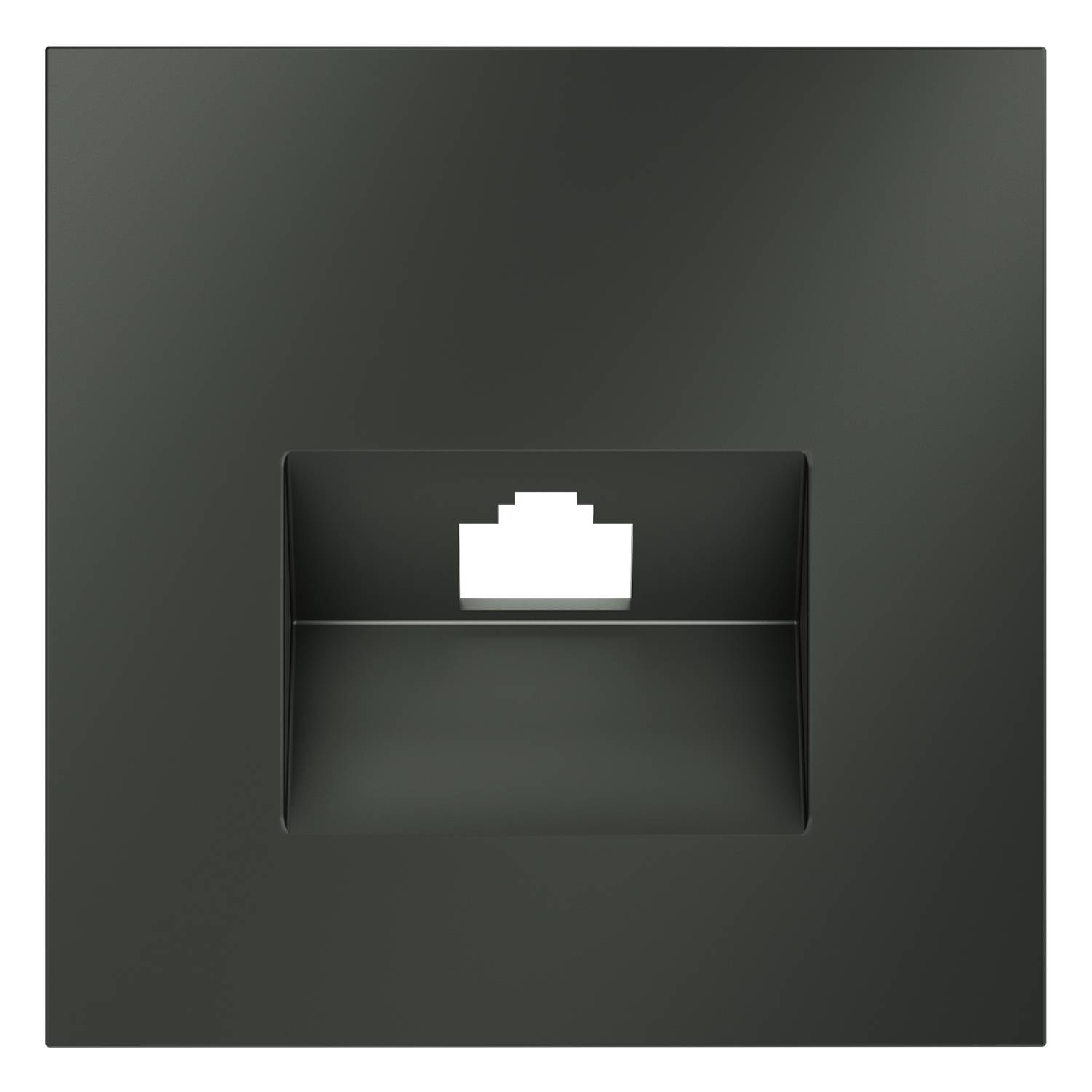 Лицевая панель для компьютерной розетки RJ-45 Voltum S70 VLS001306 титан фото 2