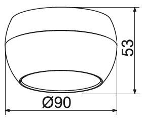 Потолочный светильник IEK 4010 LT-UPB0-4010-GX53-1-K01 фото 6