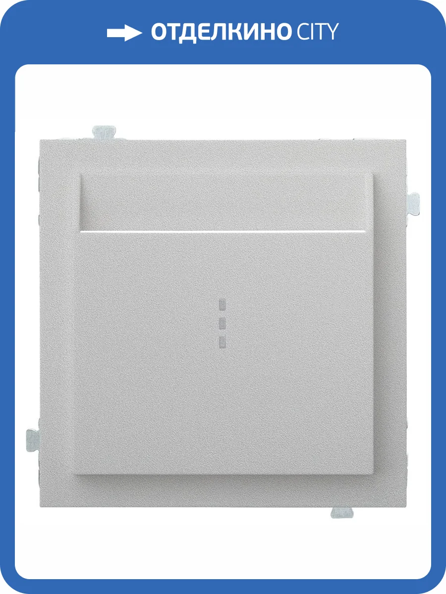 Лицевая панель для карточного выключателя Rikett 35731 SV серебро фото 2
